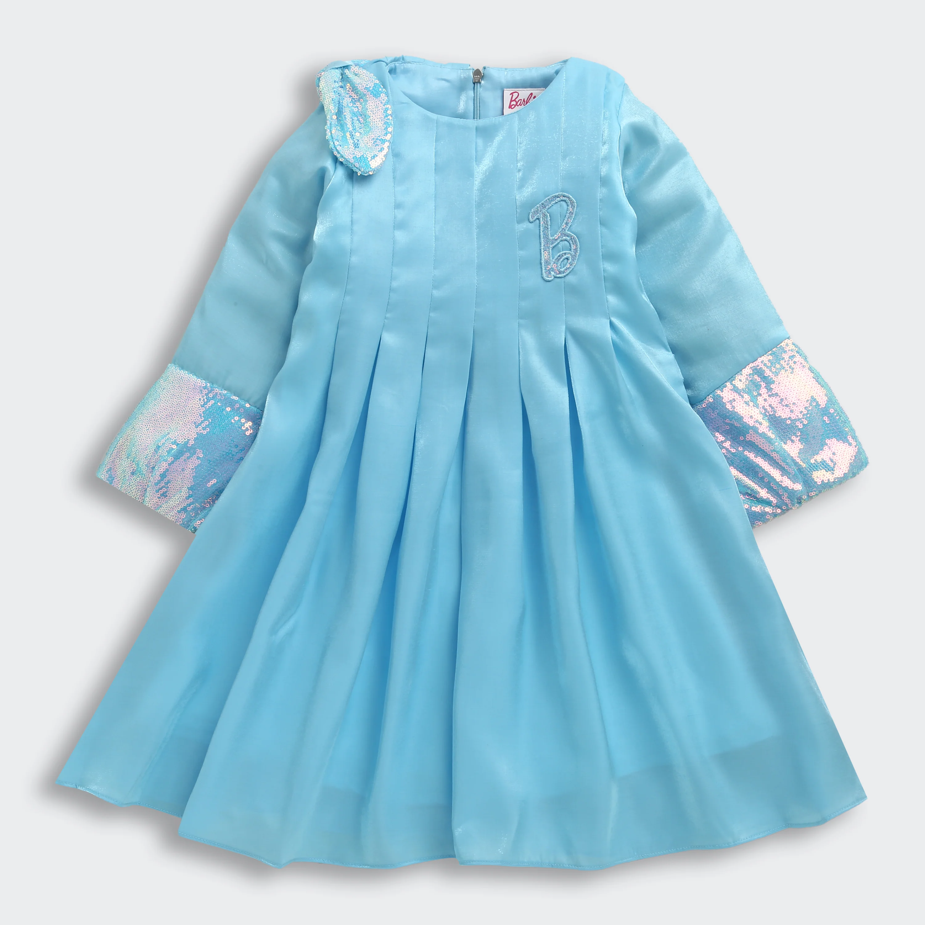 Barbie A-Line Midi Dress Sequin Cuffs BAM1162 - Image 5