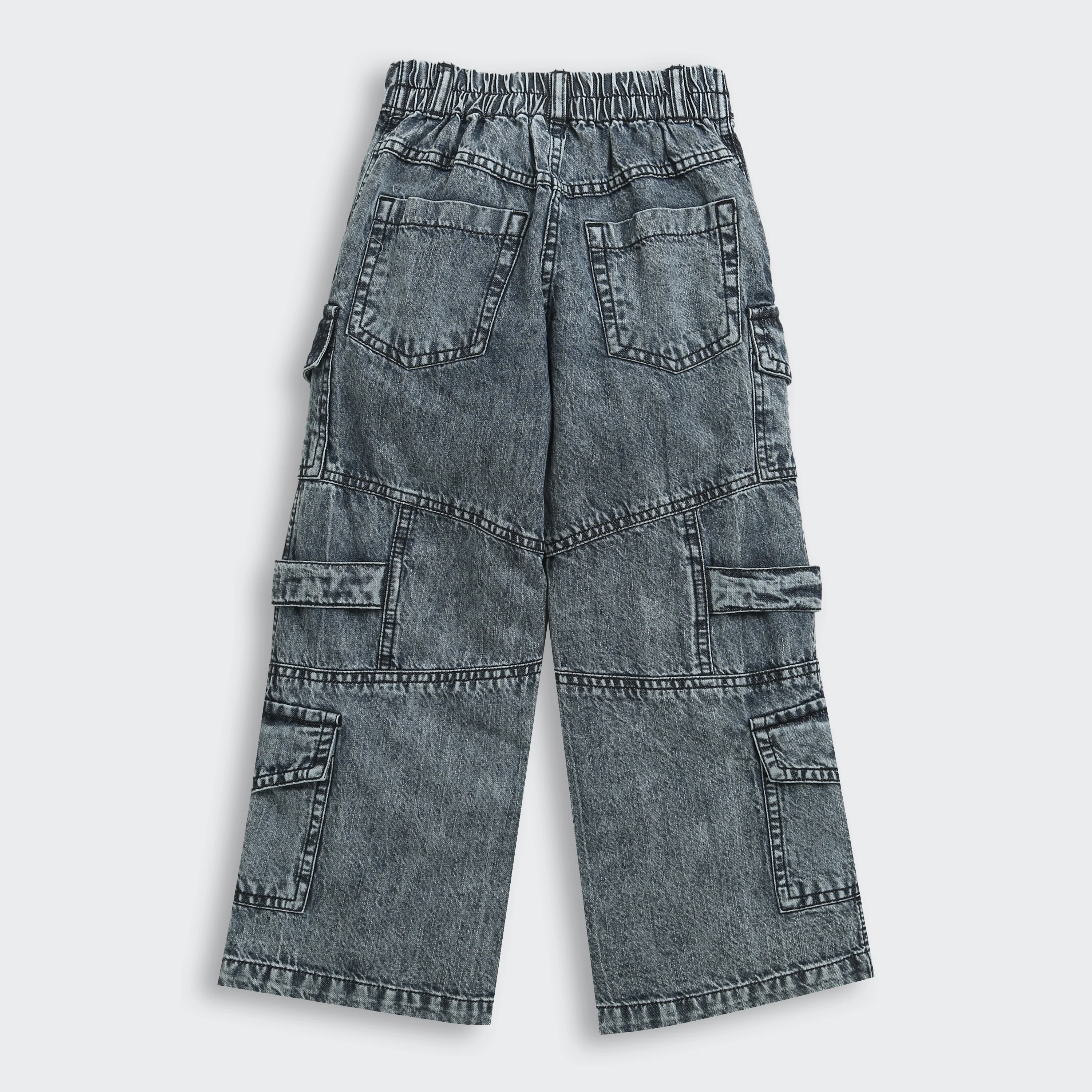 Barbie Black Cargo Denim Pants BAP551 - Image 6