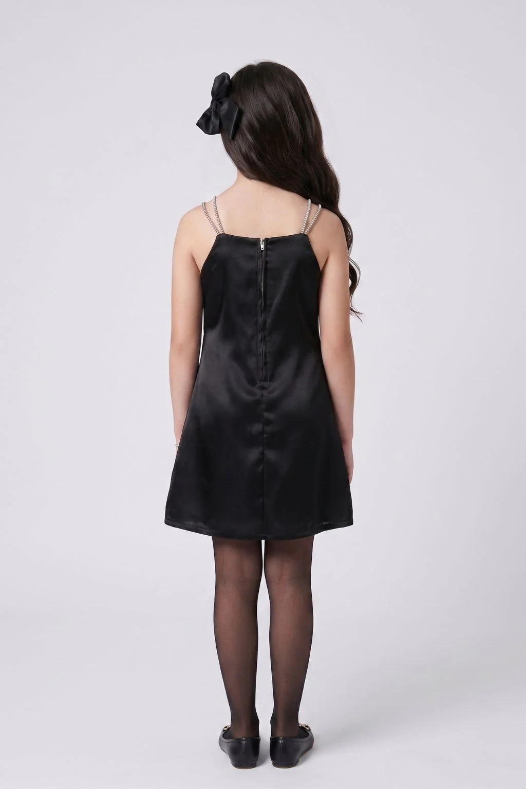 Barbie Black Party Dress with Oversized Bow BAM1298 - Image 2