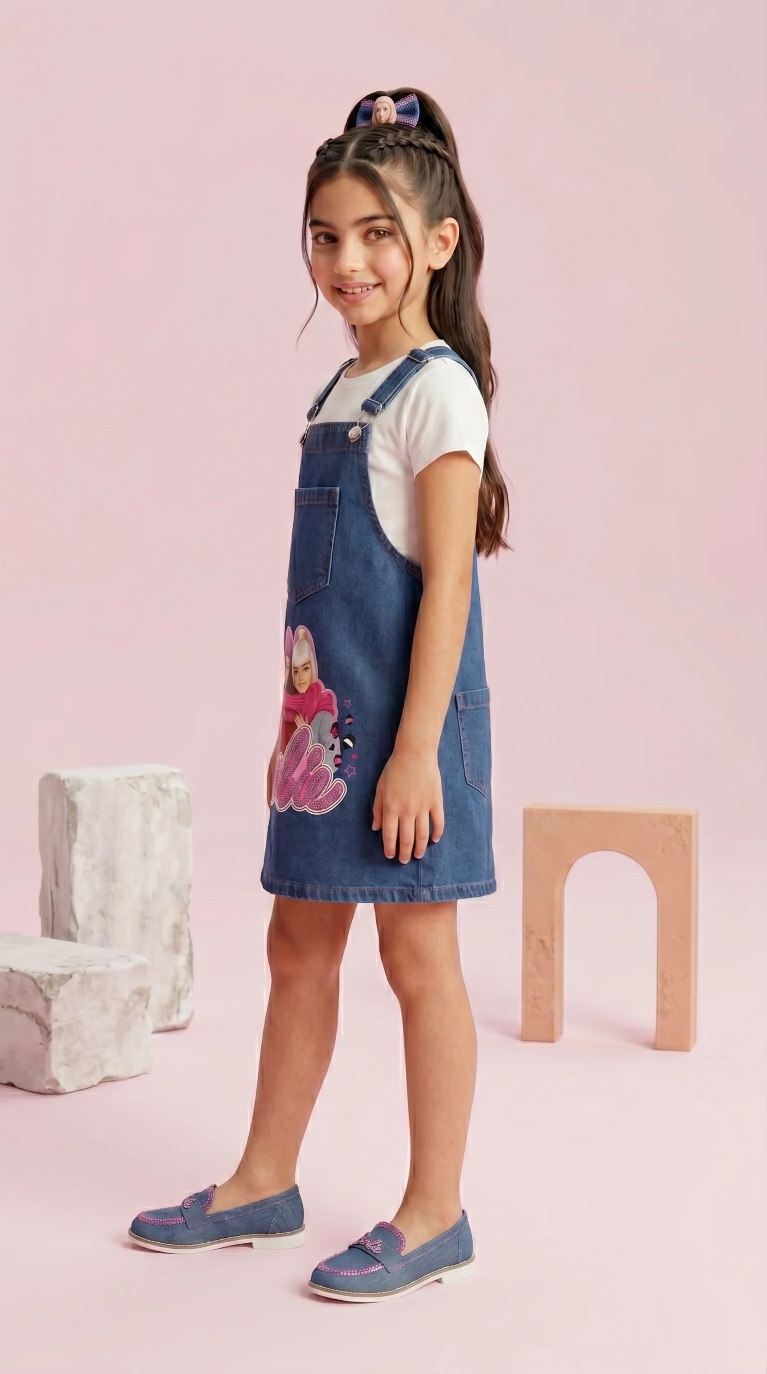 Barbie Blue Denim Dungaree BAD837 - Image 3