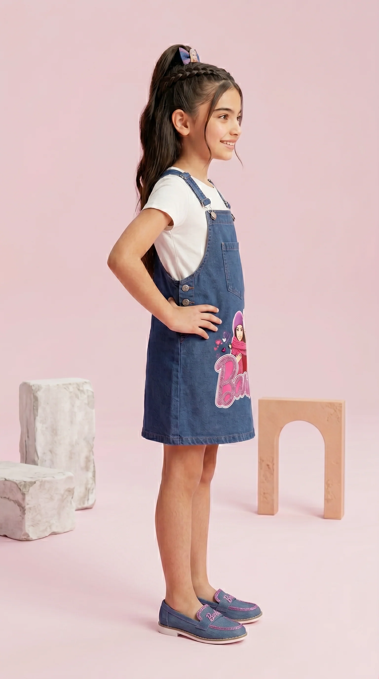 Barbie Blue Denim Dungaree BAD837 - Image 4