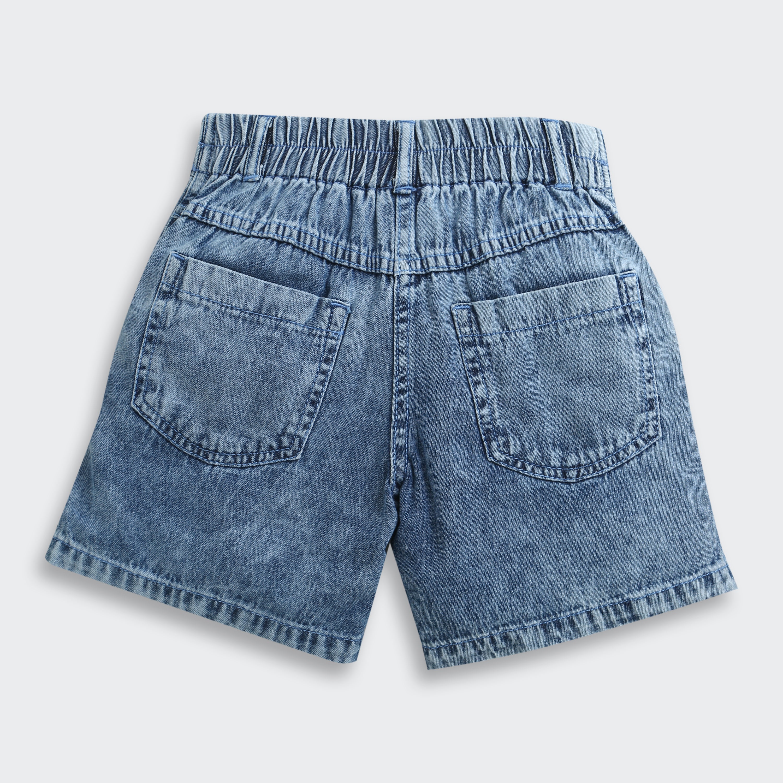 Barbie Blue Denim Logo Shorts BAH617 - Image 5