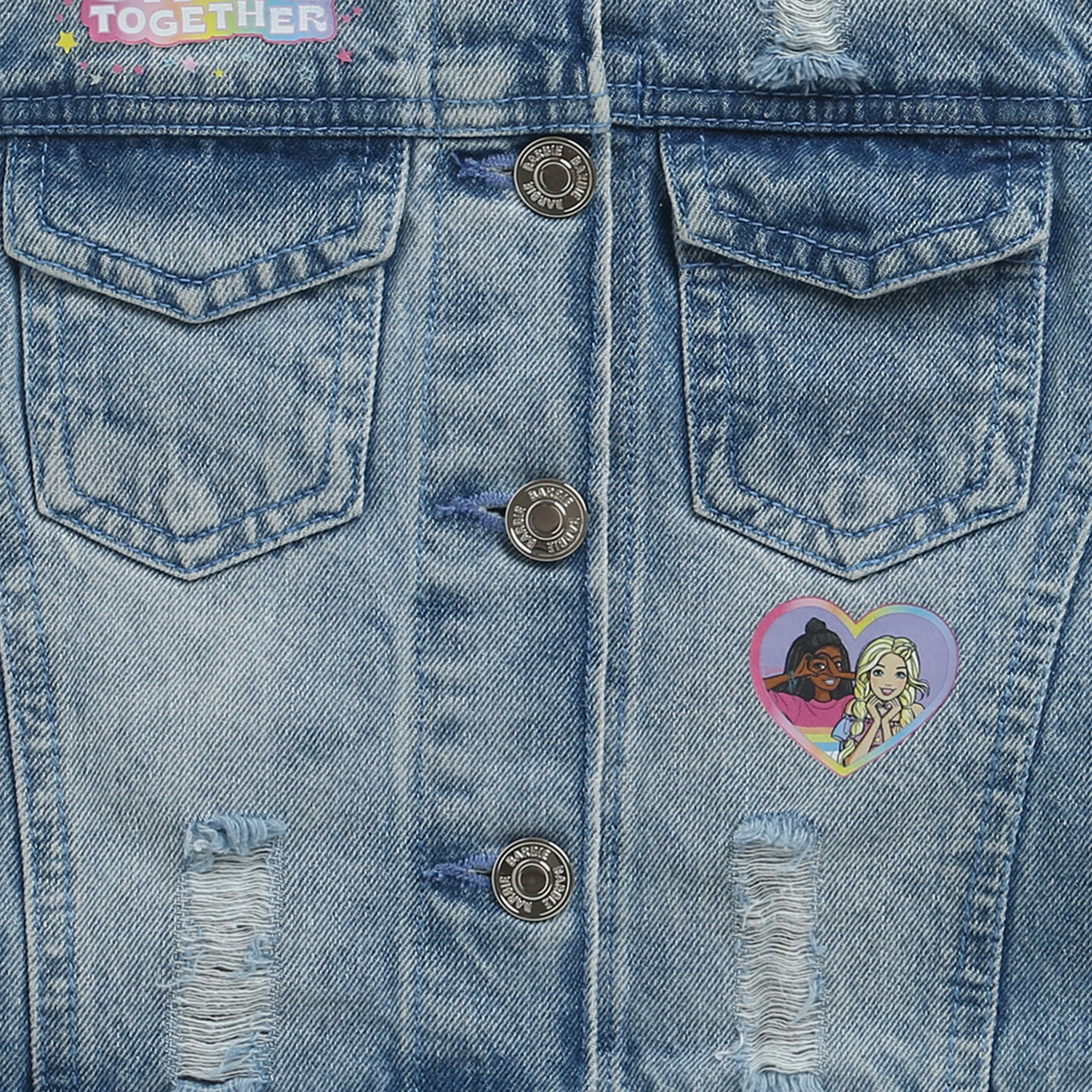 Barbie Blue Denim Sleeveless Jacket BAJ2033 - Image 8