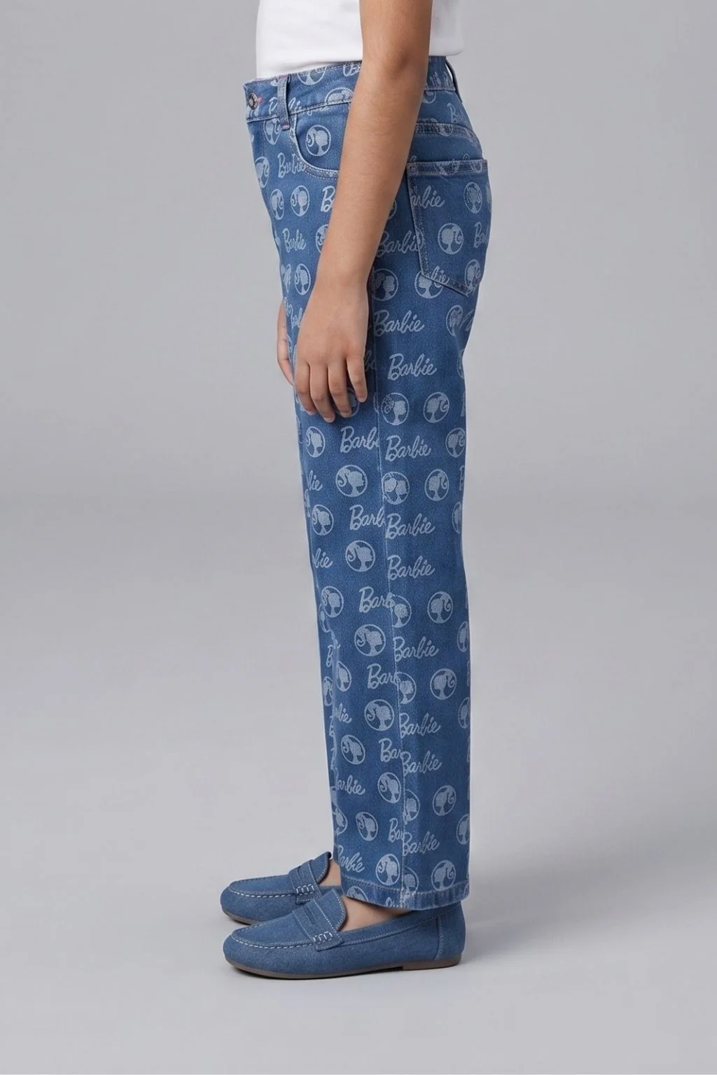 Barbie Blue Print Jeans for Toddlers BAP592 - Image 3