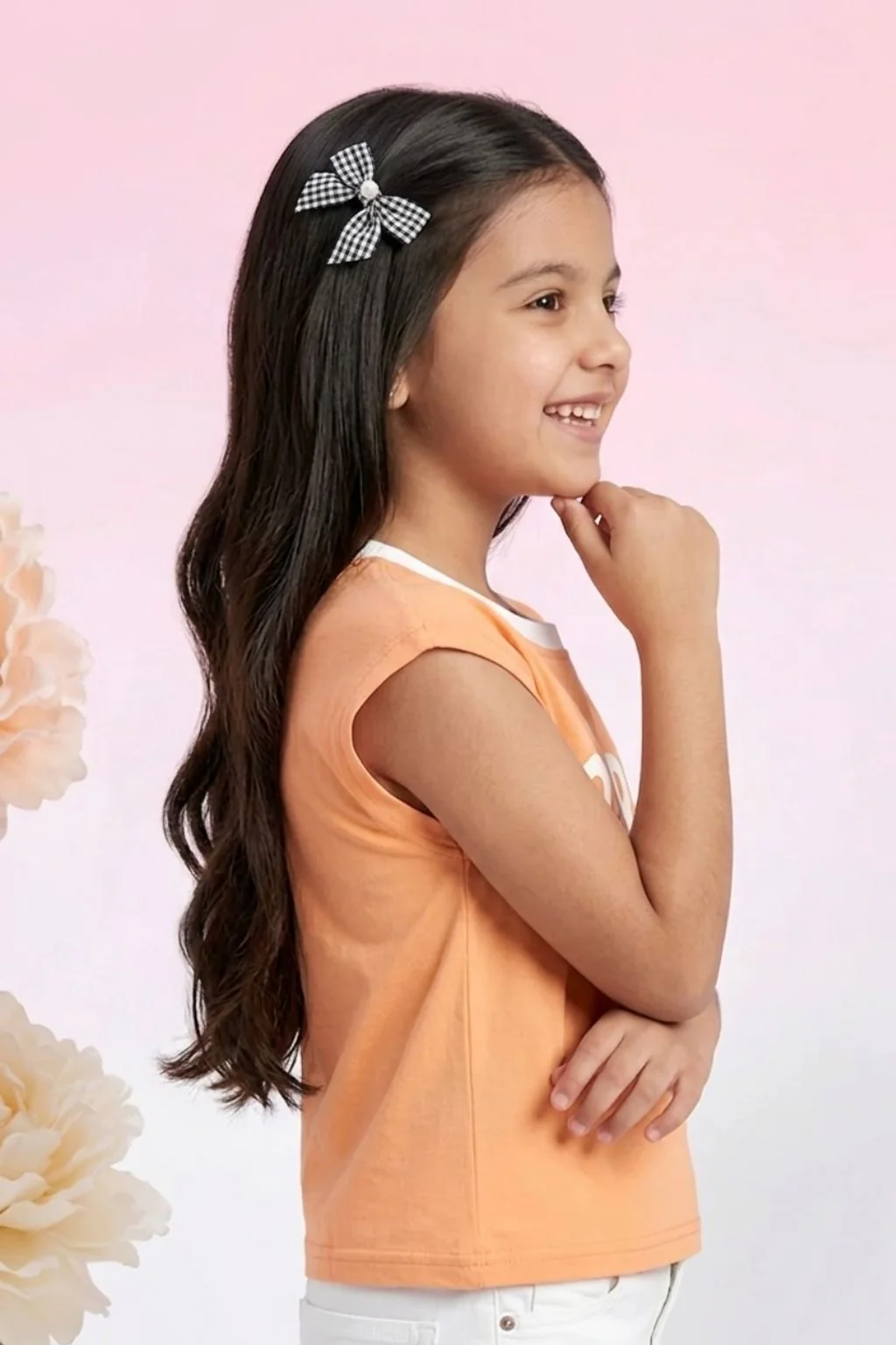 Barbie Casual Summer Peach Logo Boxy Tee BATP2106 - Image 4