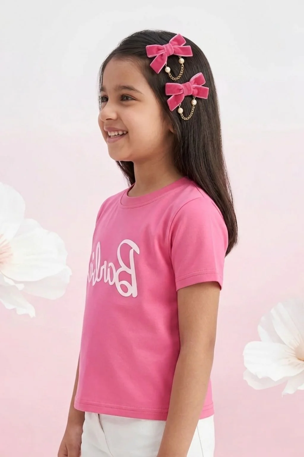 Barbie Classic Pink Logo Tee BATP2124 - Image 4