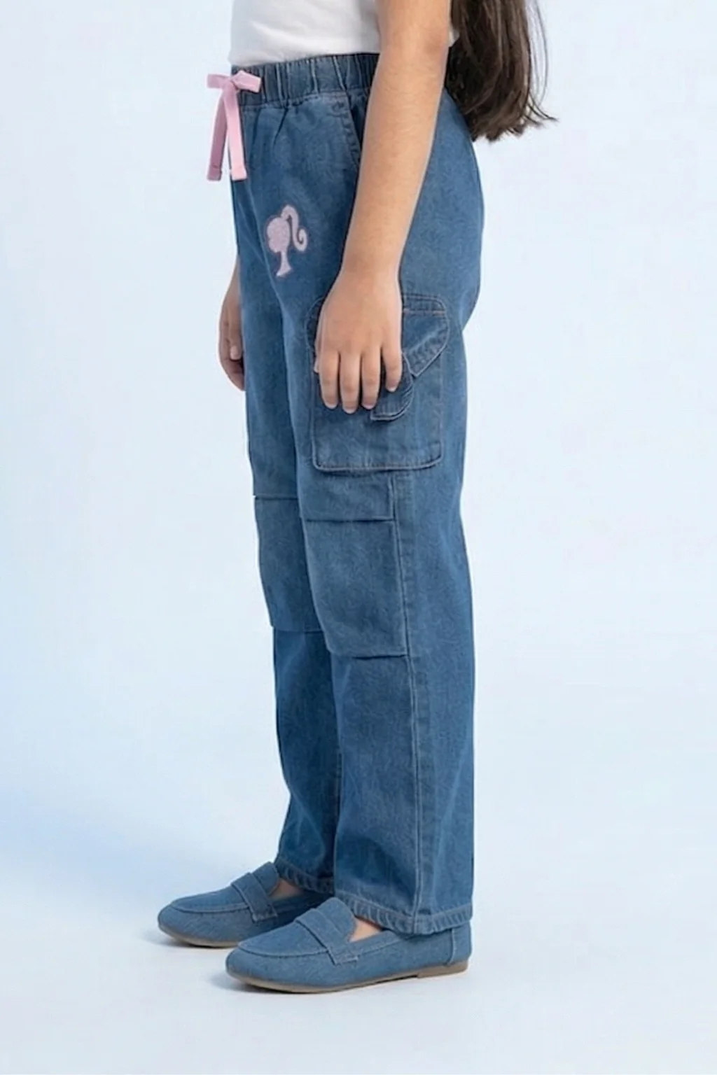 Barbie Dark Blue Cargo Jeans BAP526 - Image 3