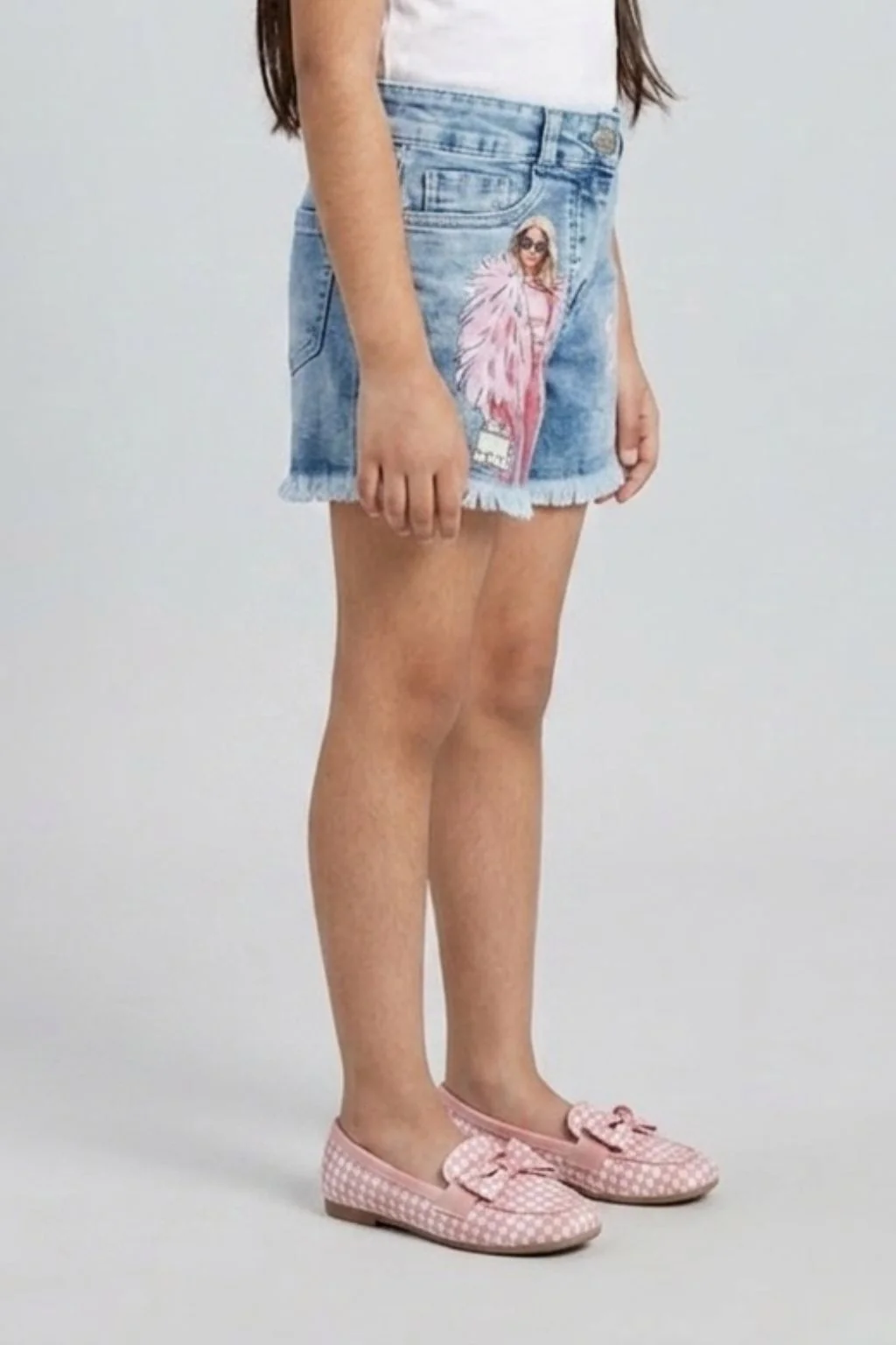 Barbie Dark Blue Denim Shorts BAH603 - Image 3
