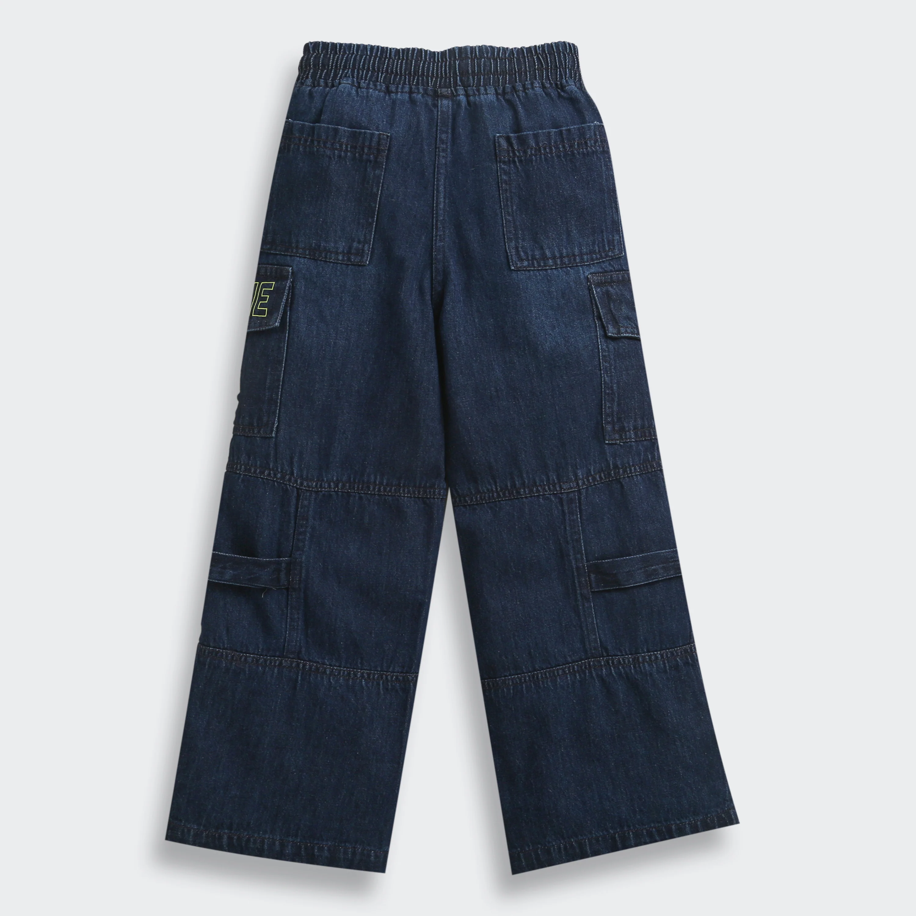 Barbie Dark Blue Wide-Leg Denim Cargo Pants BAP555 - Image 6