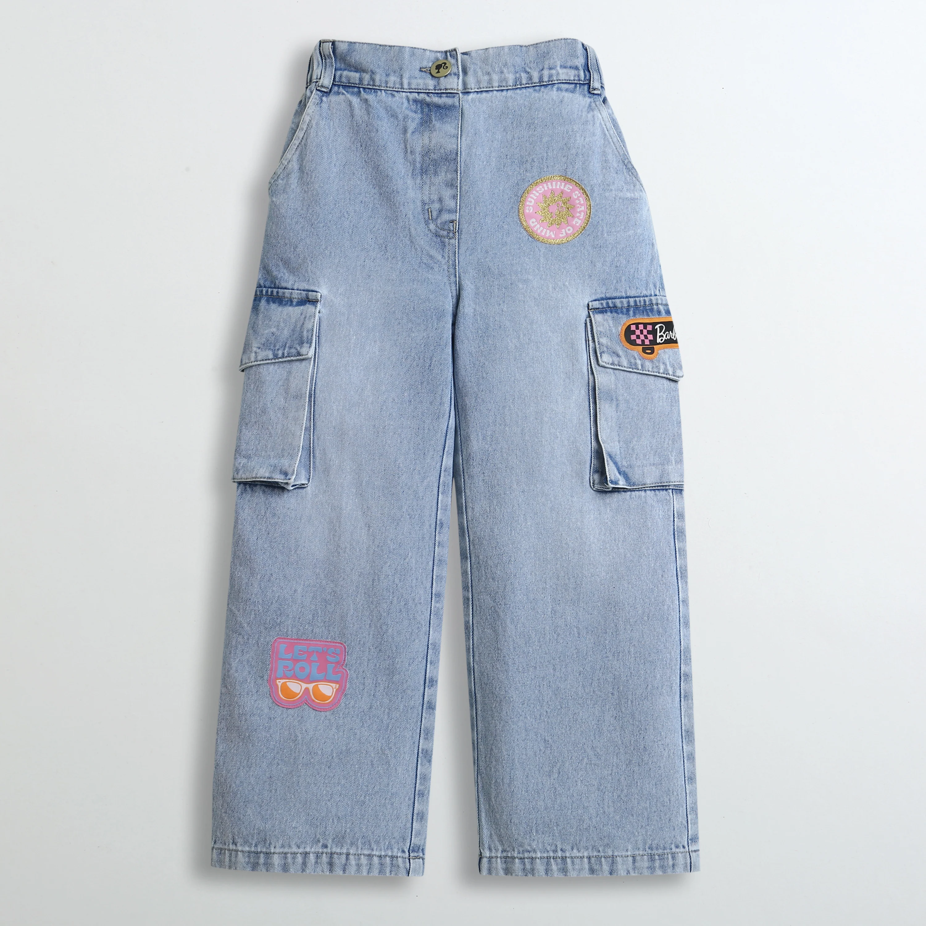 Barbie Denim Cargo Pants BAP525 - Image 5
