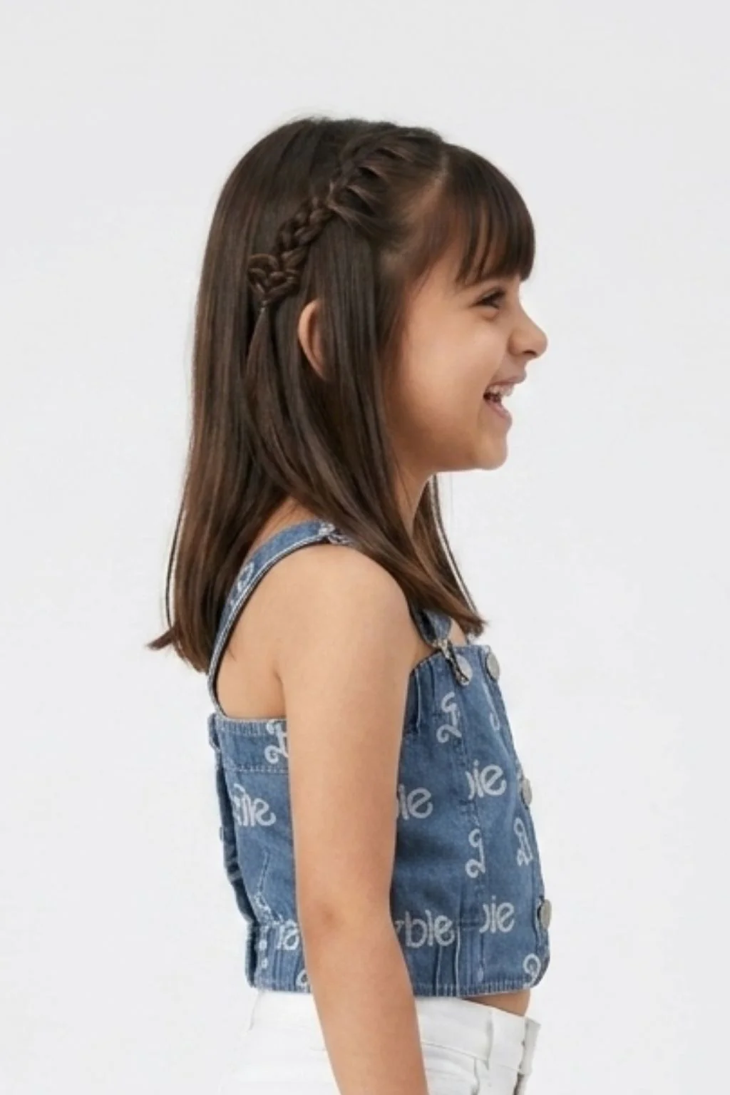 Barbie Denim Printed Top with Straps BATP2077 - Image 3