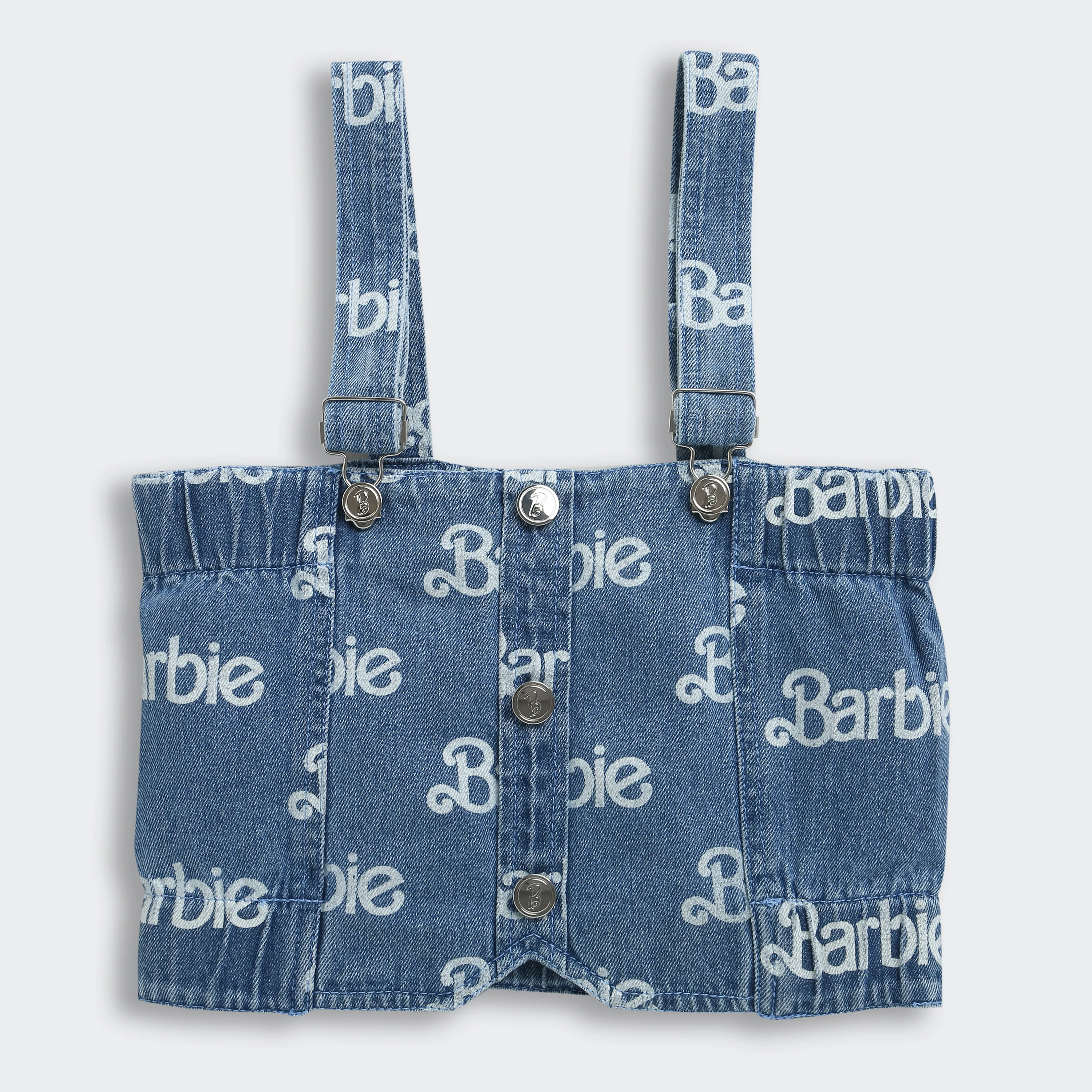 Barbie Denim Printed Top with Straps BATP2077 - Image 5
