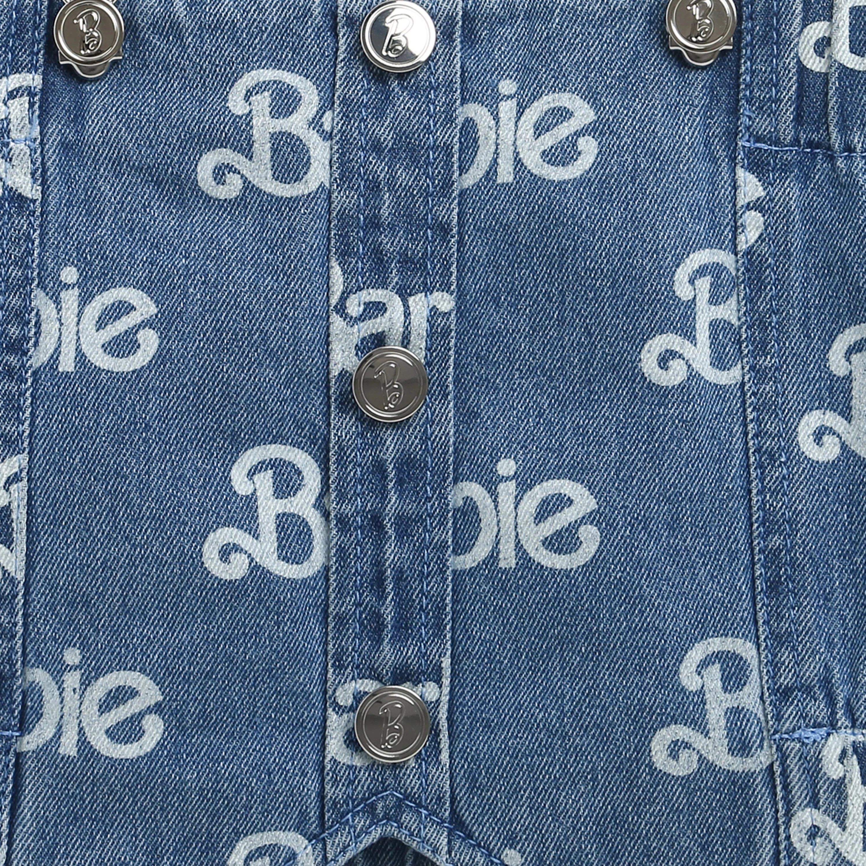 Barbie Denim Printed Top with Straps BATP2077 - Image 7