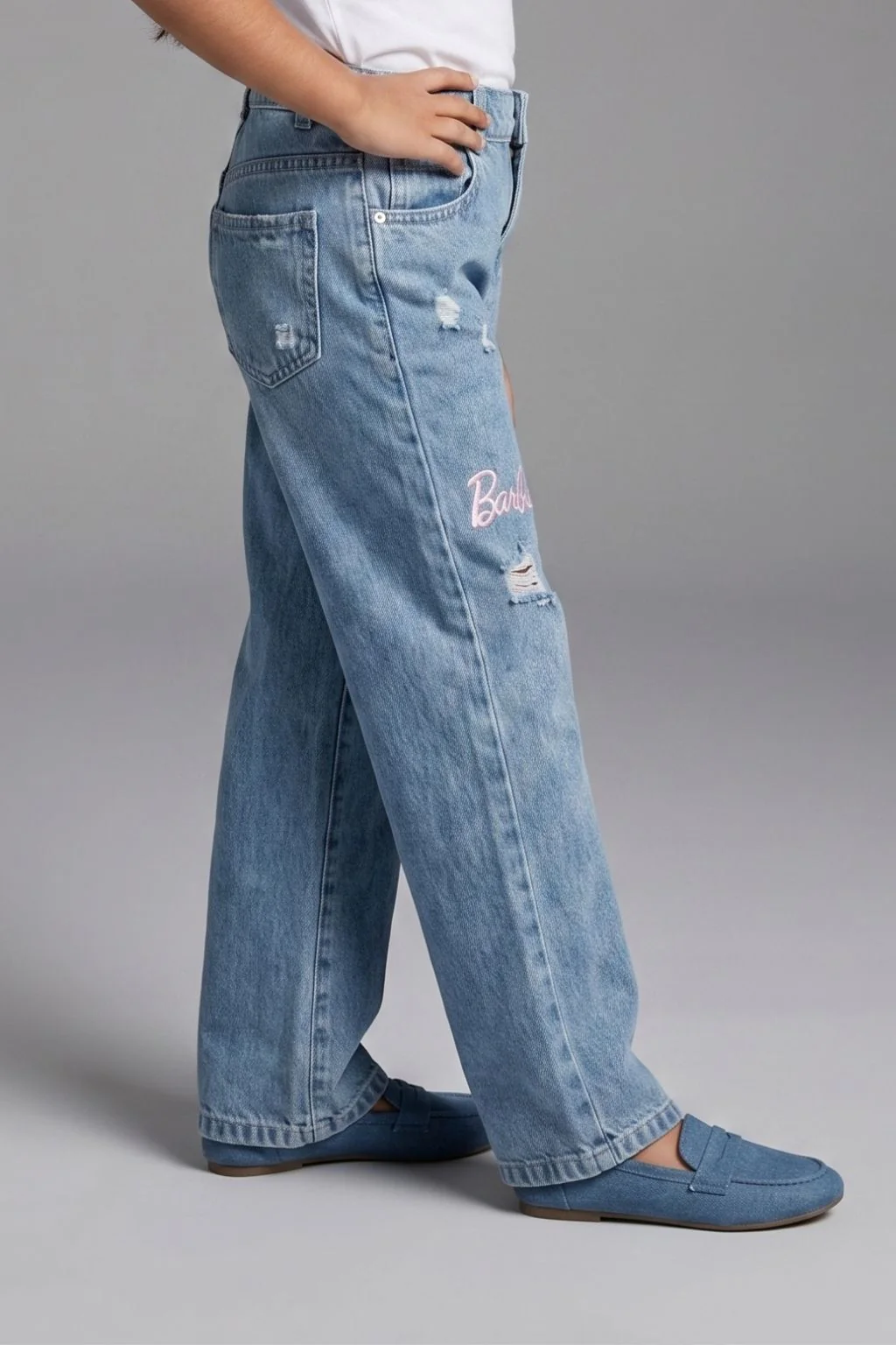 Barbie Distressed Patchwork Jeans BAP503 - Image 3
