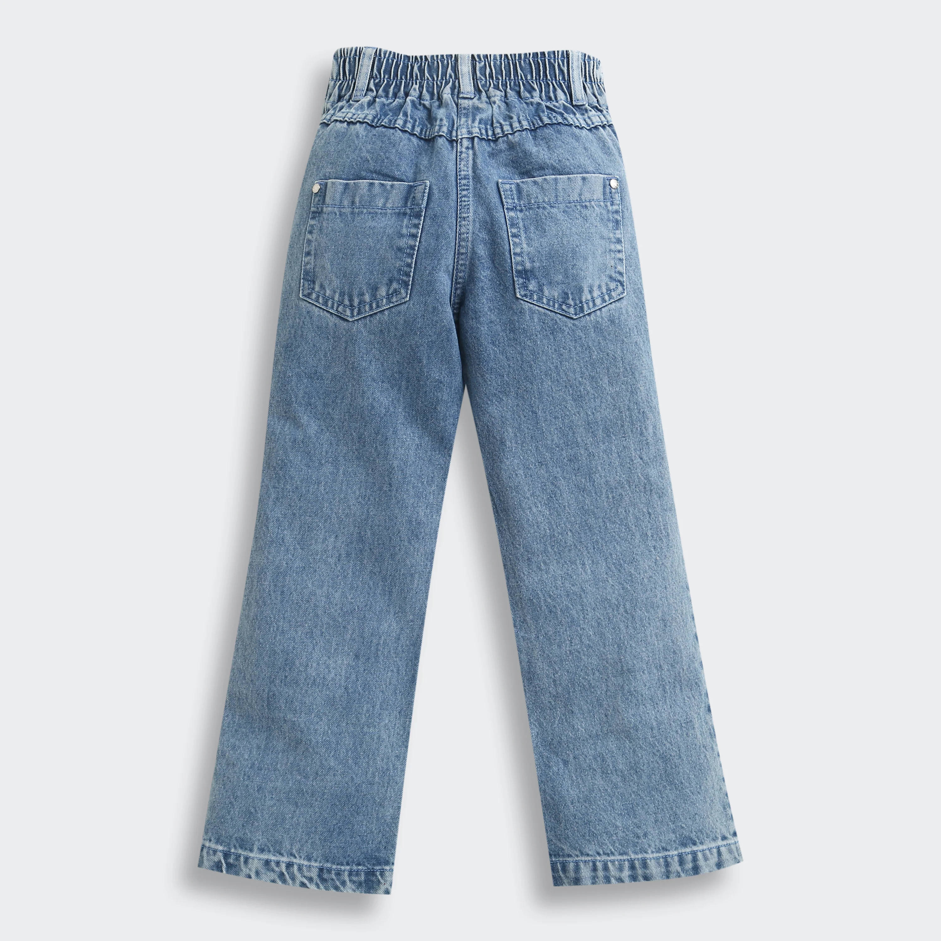 Barbie Distressed Patchwork Light Blue Jeans BAP504 - Image 5