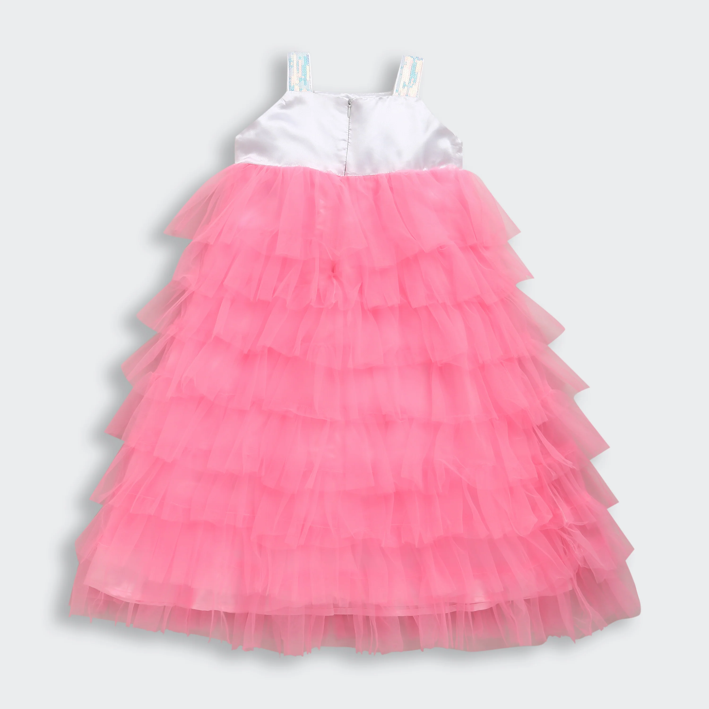 Barbie Elegant Pink Midi Dress for Girls BAM1128 - Image 6