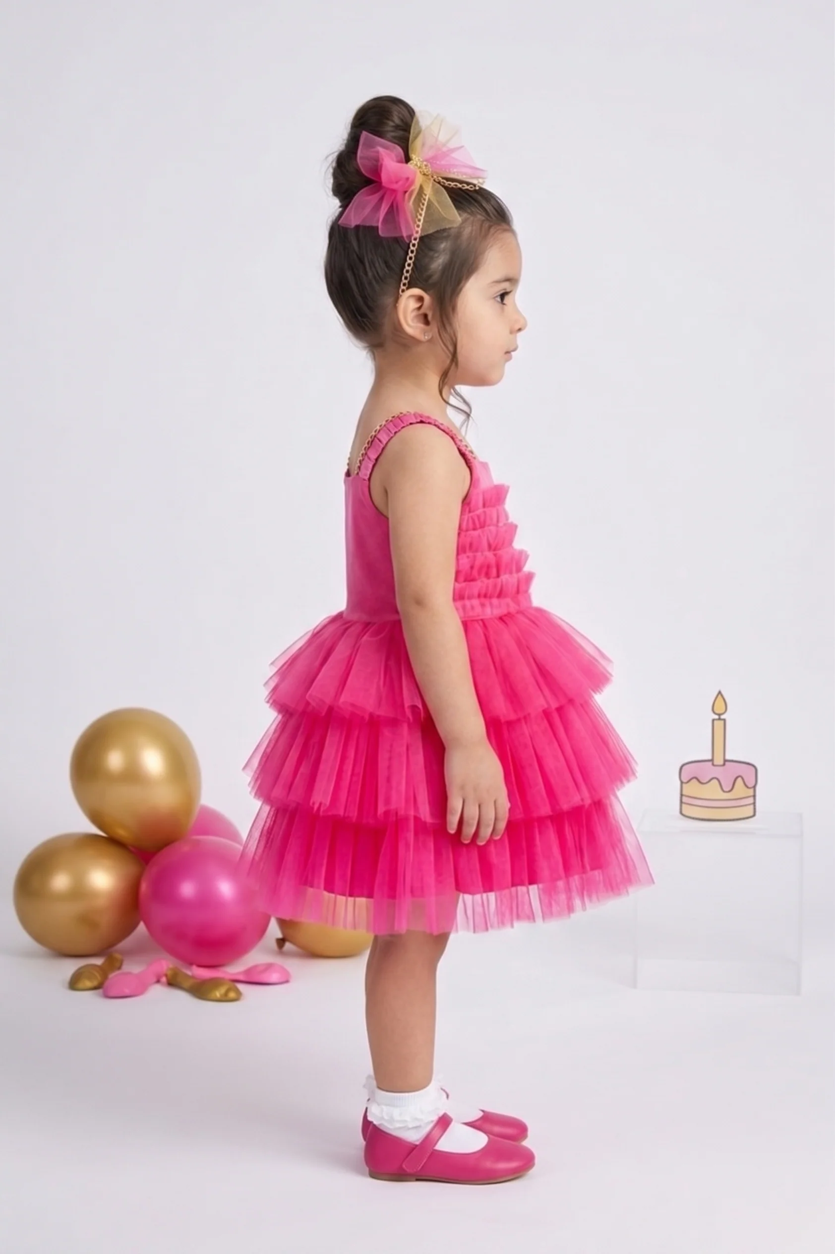 Barbie Girl Layered Tulle Dress BAF285 - Image 4