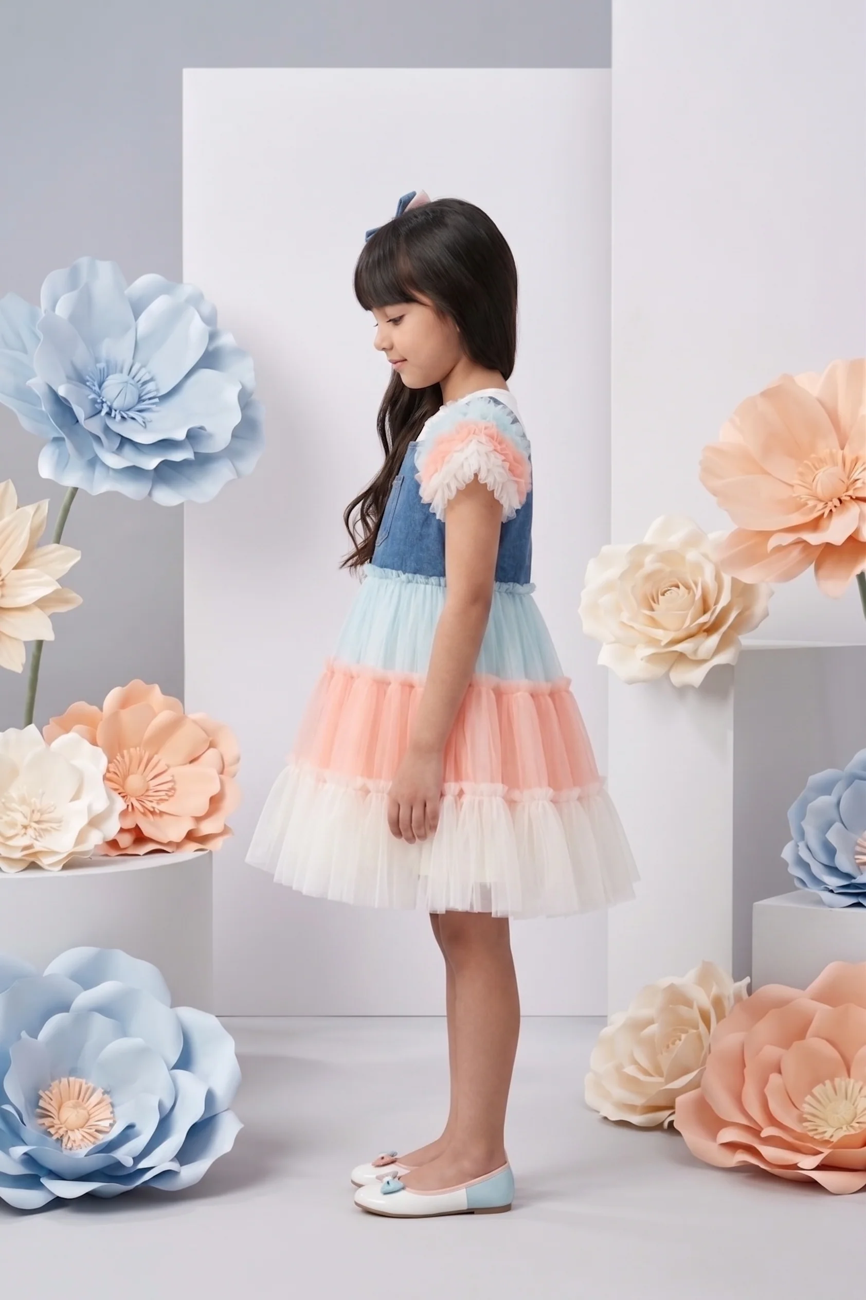 Barbie Girl Tulle Pastel Party Dress BAF247 - Image 3