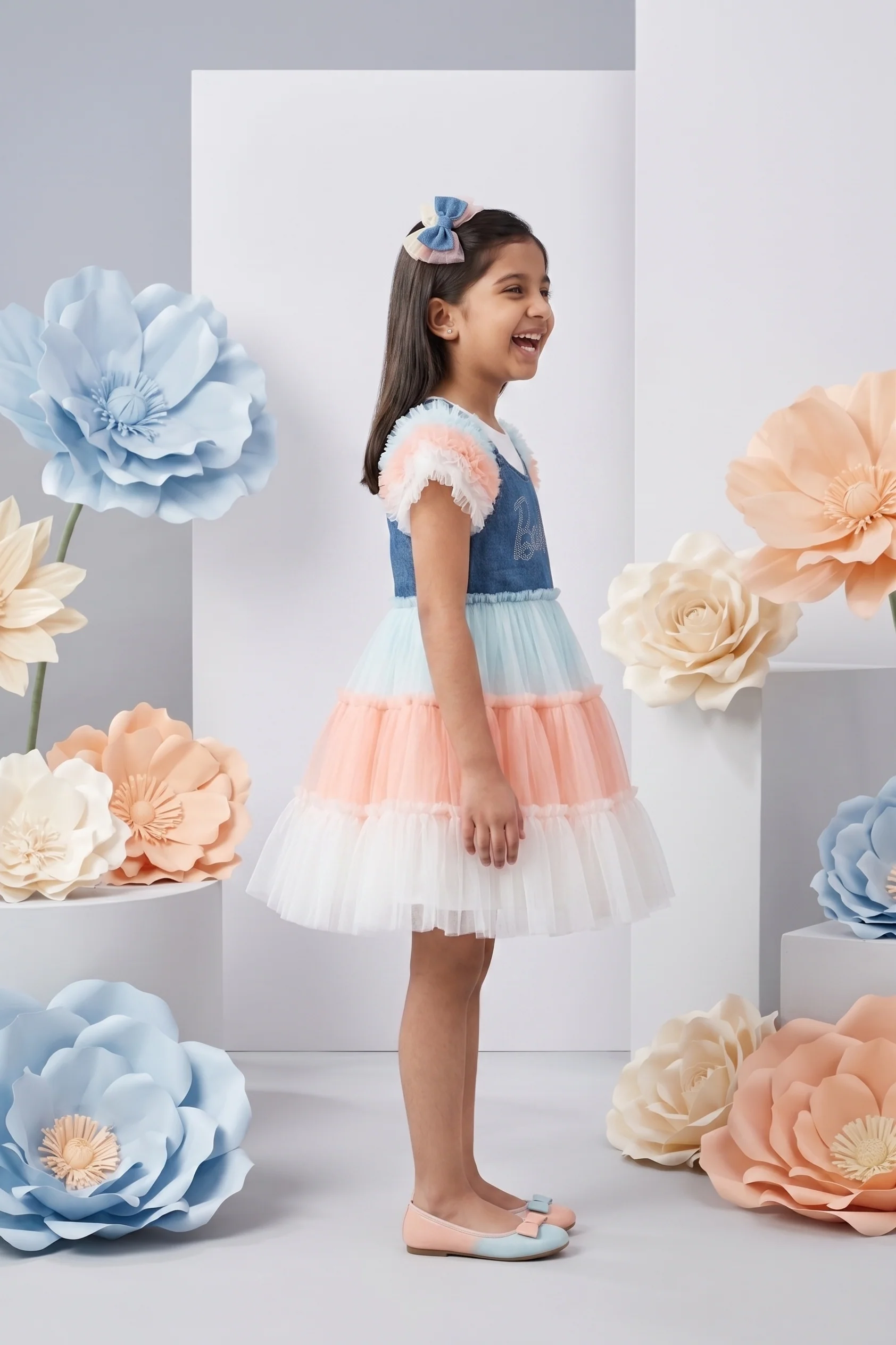 Barbie Girl Tulle Pastel Party Dress BAF247 - Image 4