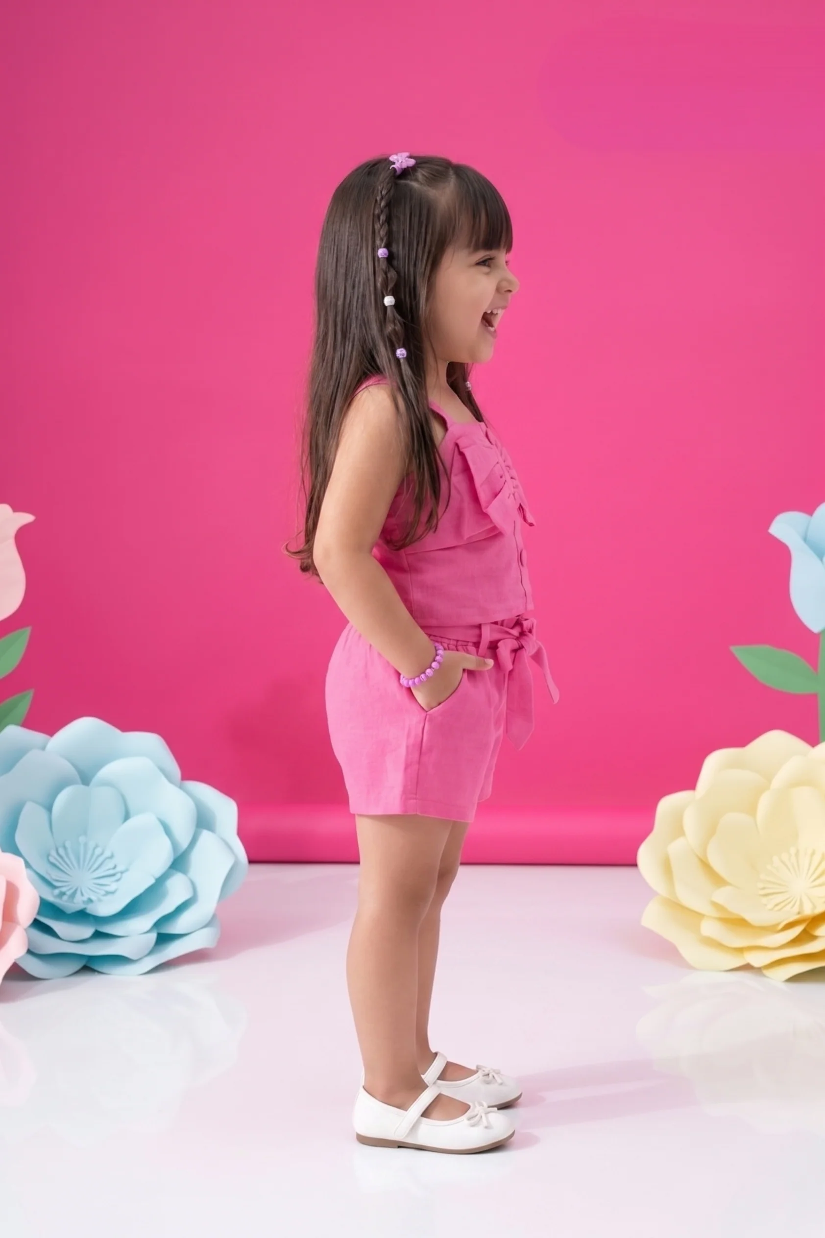 Barbie Hot Pink Bow Co-ord Set BASET307 - Image 3