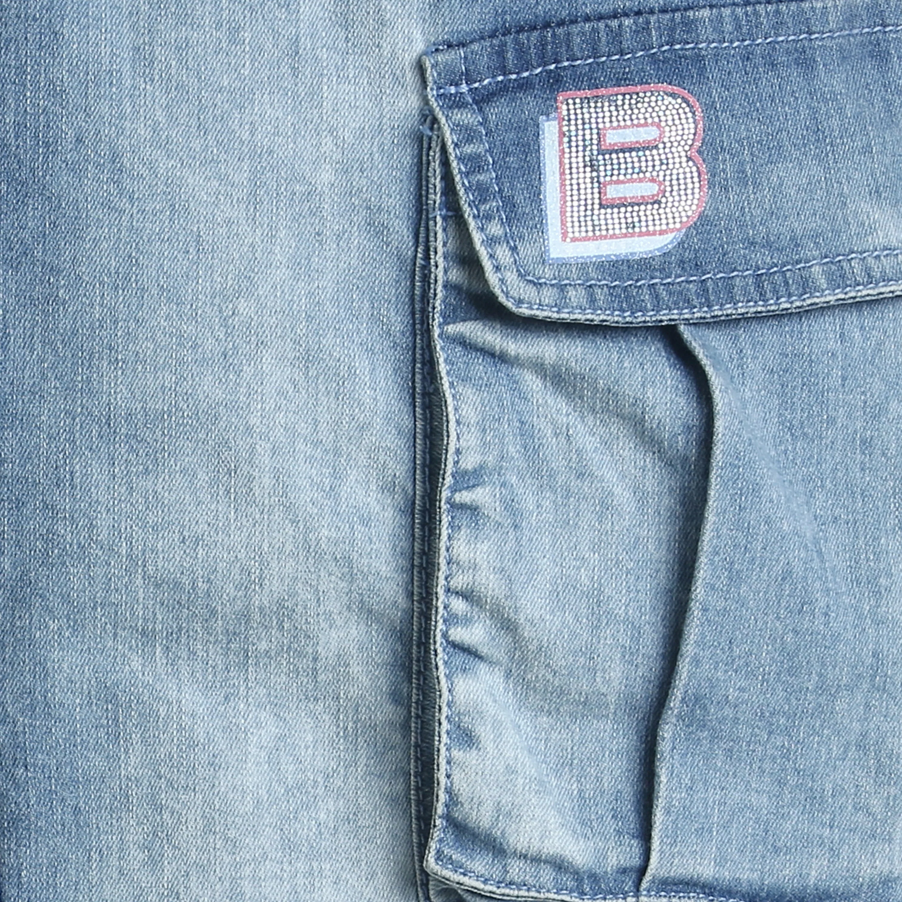 Barbie Light Blue Cargo Denim Pant BAP501 - Image 8