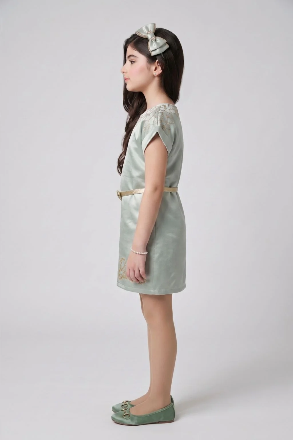 Barbie Light Blue Embellished Dress BAM1291 - Image 4