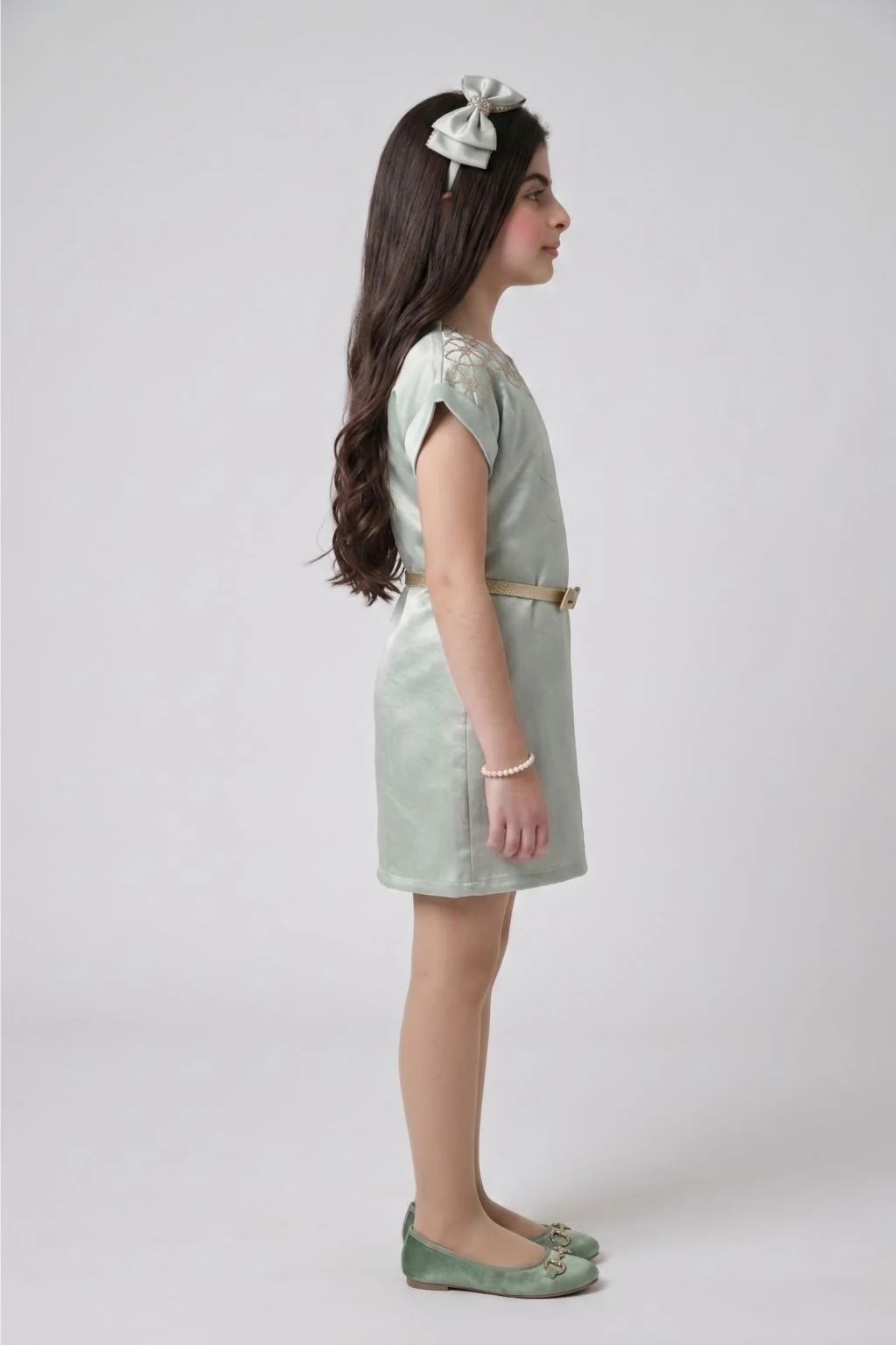 Barbie Light Blue Embellished Dress BAM1291 - Image 5