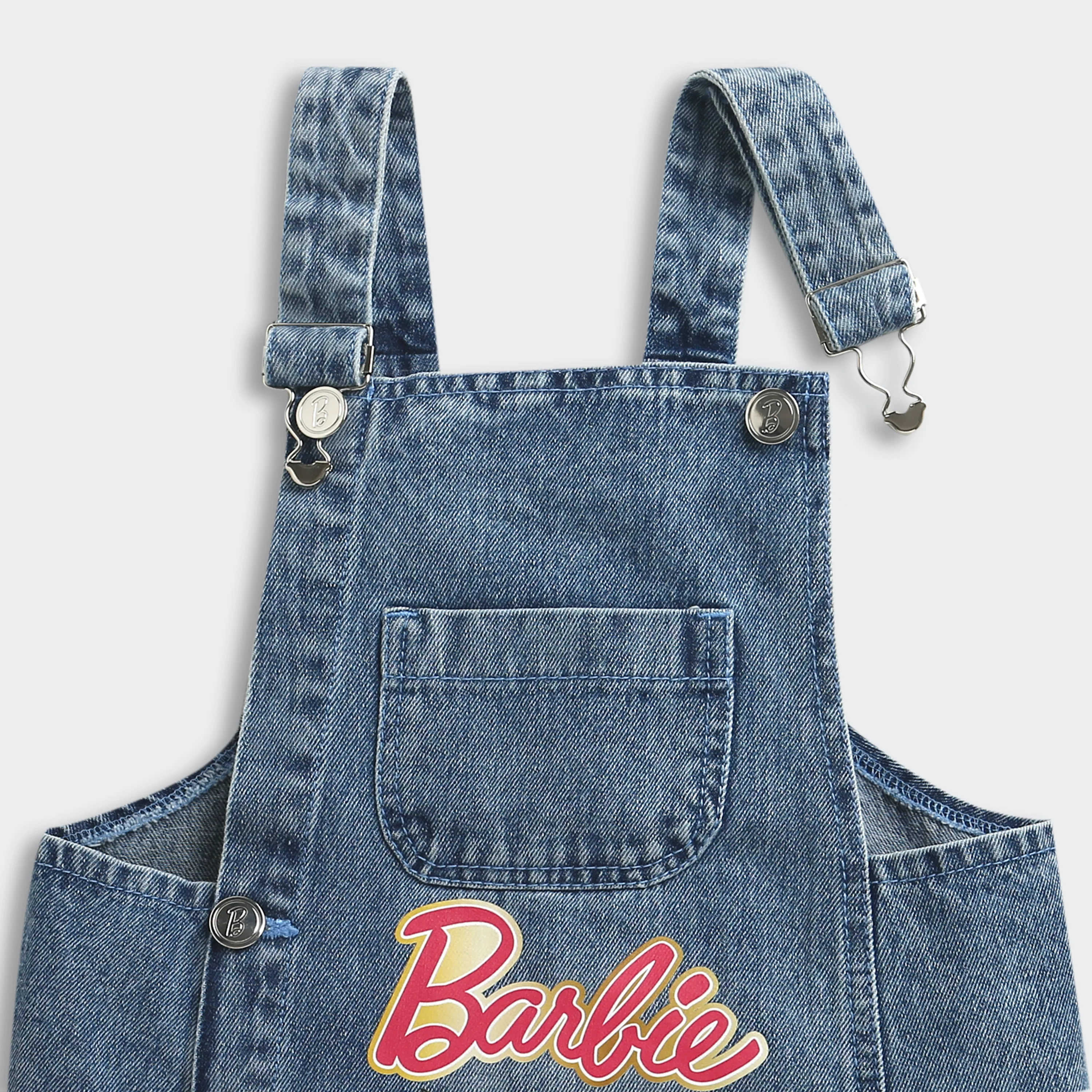 Barbie Light Blue Printed Dungaree BAD815 - Image 7