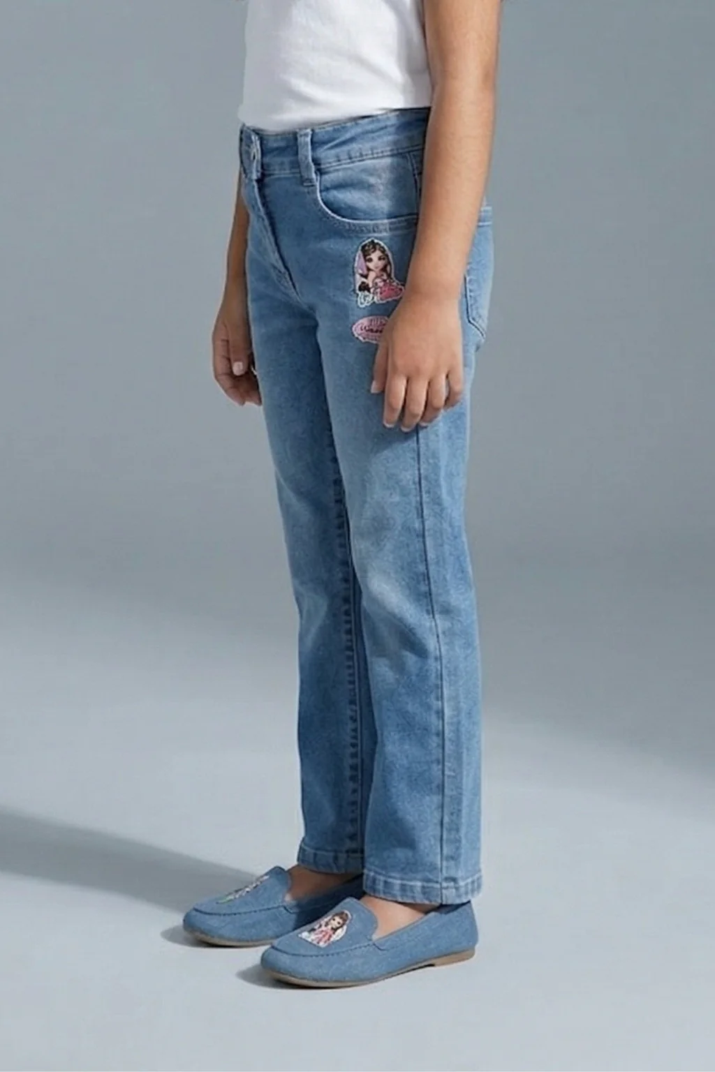 Barbie Light Blue Regular Fit Pant BAP518 - Image 3
