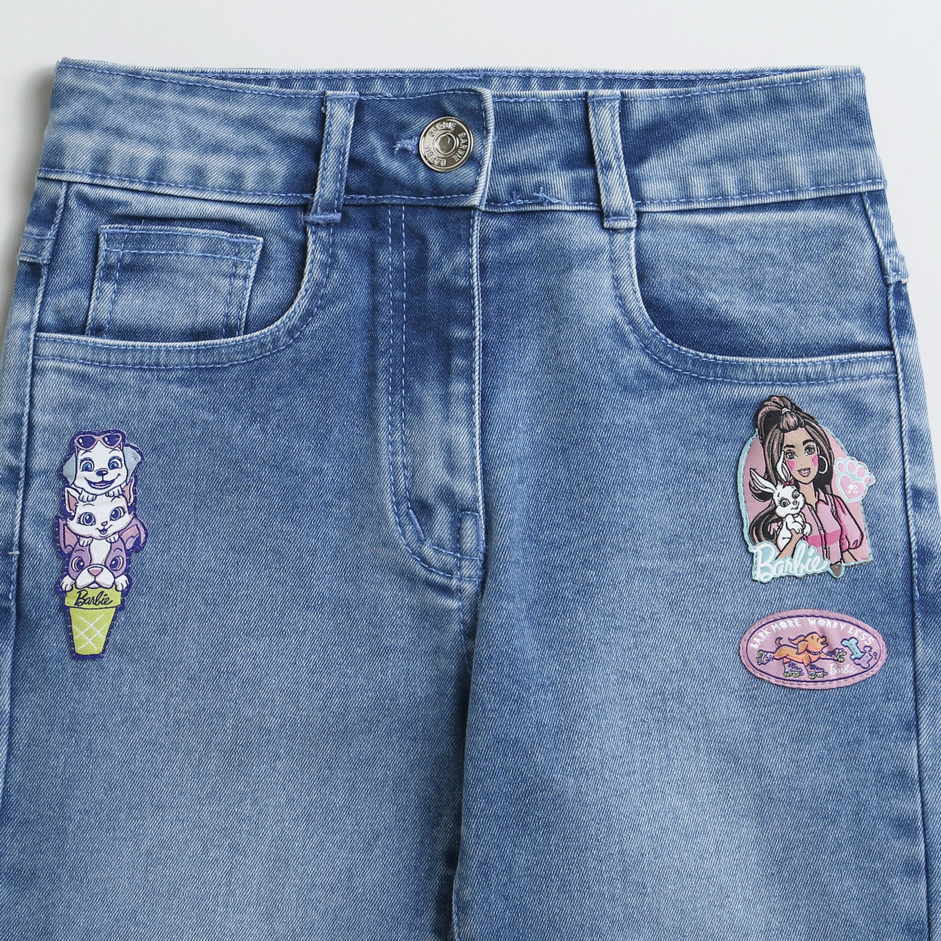Barbie Light Blue Regular Fit Pant BAP518 - Image 6