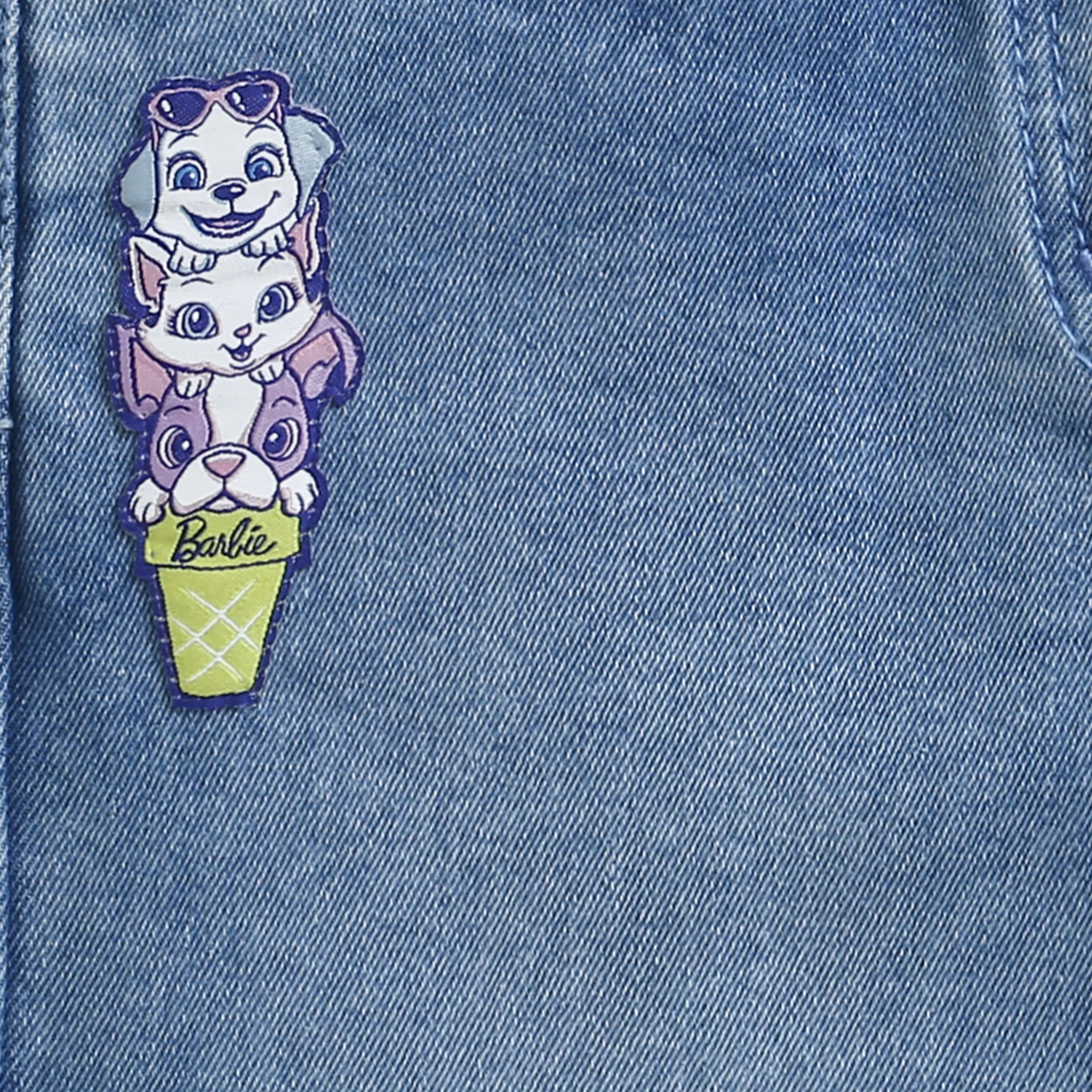 Barbie Light Blue Regular Fit Pant BAP518 - Image 8