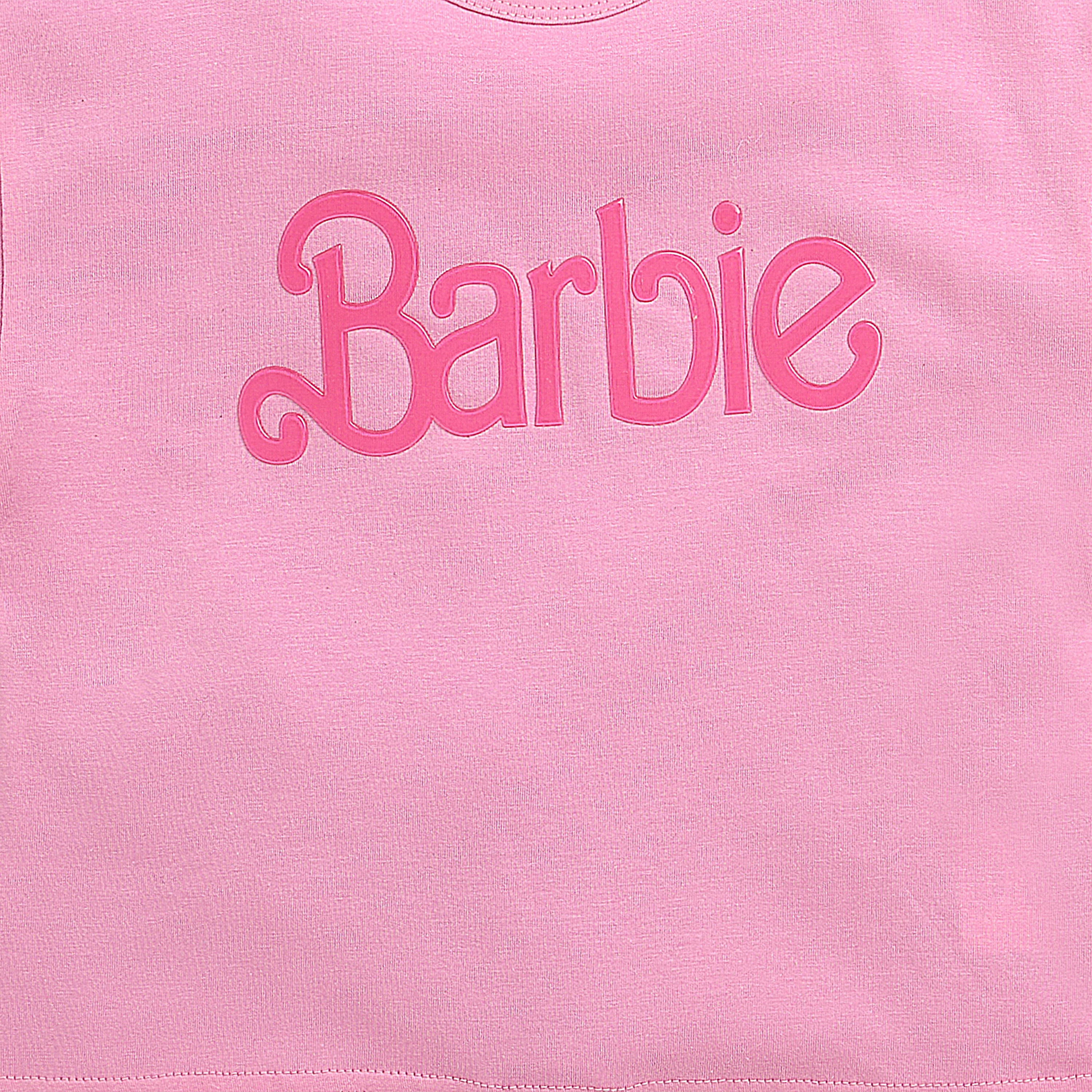 Barbie Light Pink Drawstring Logo T-Shirt BATP2101 - Image 8