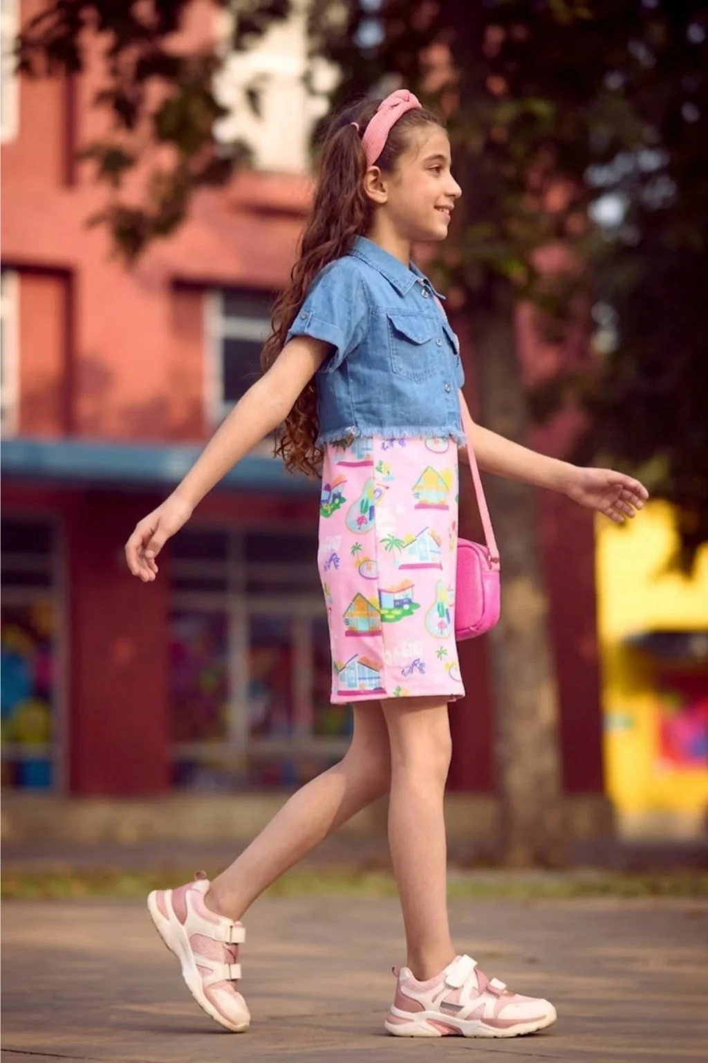 Barbie Light Pink Sleeveless Party Dress BAM1202 - Image 3