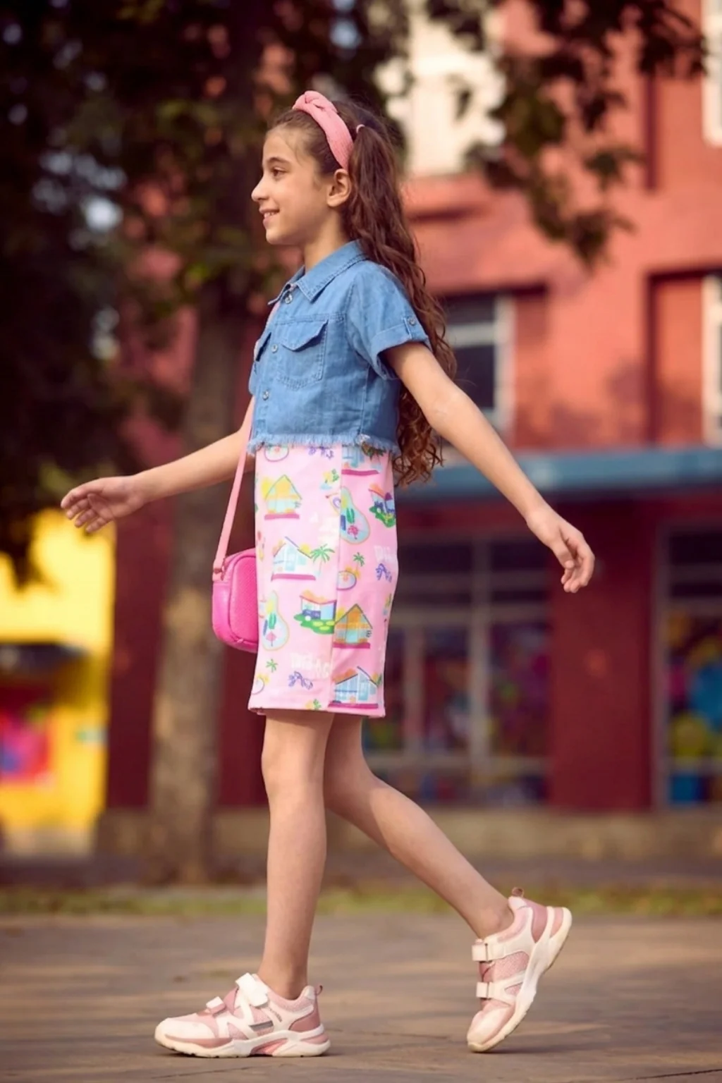 Barbie Light Pink Sleeveless Party Dress BAM1202 - Image 4