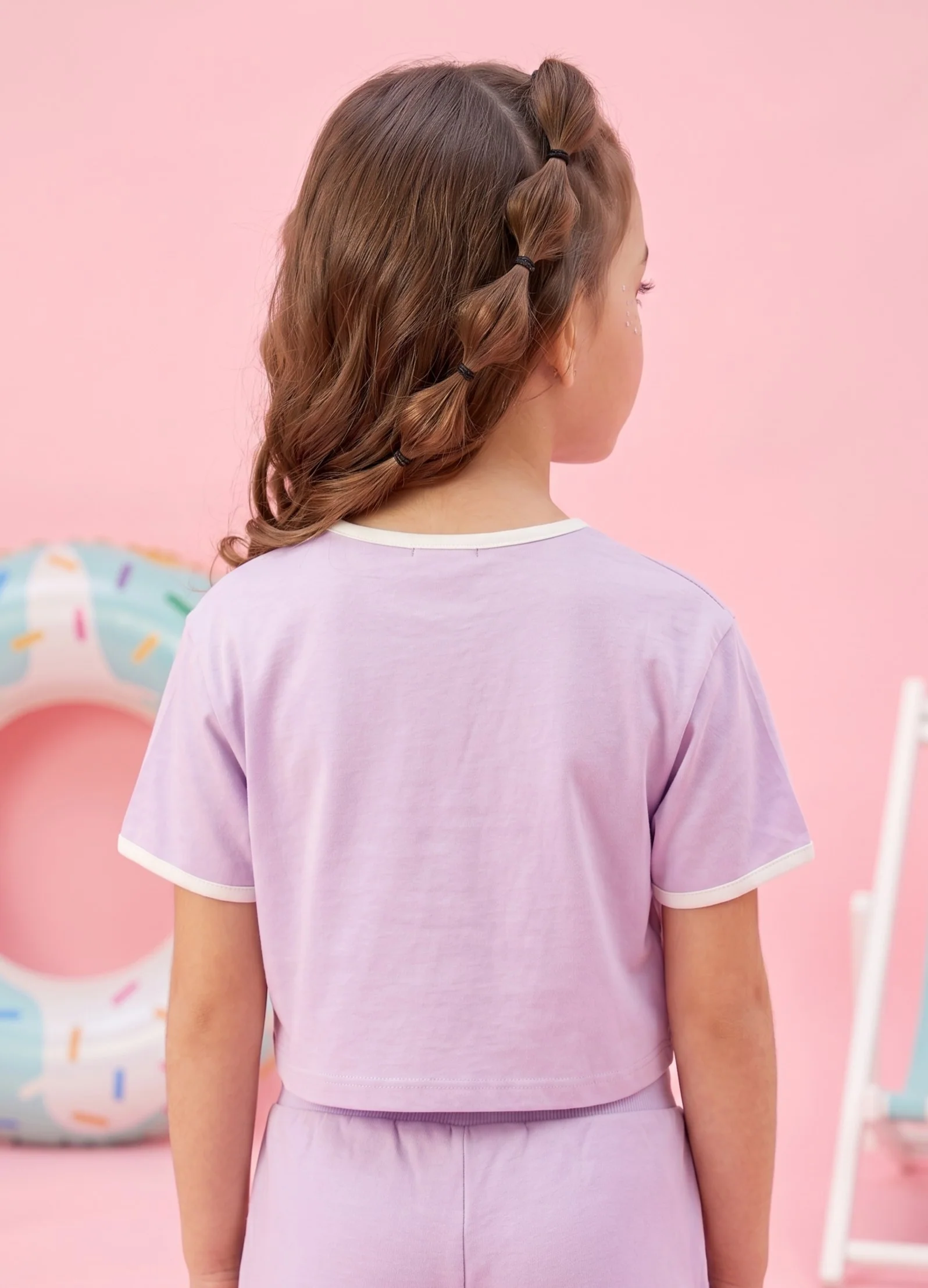 Barbie Lilac Friends Crop Tee BATP2107 - Image 2