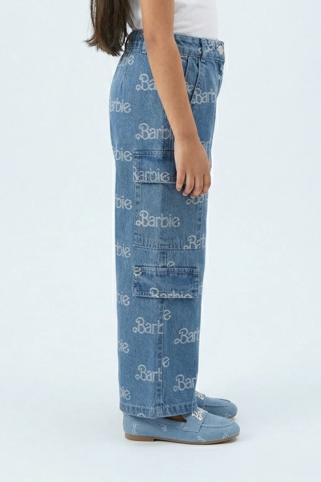 Barbie Logo Print Jeans BAP527 - Image 4