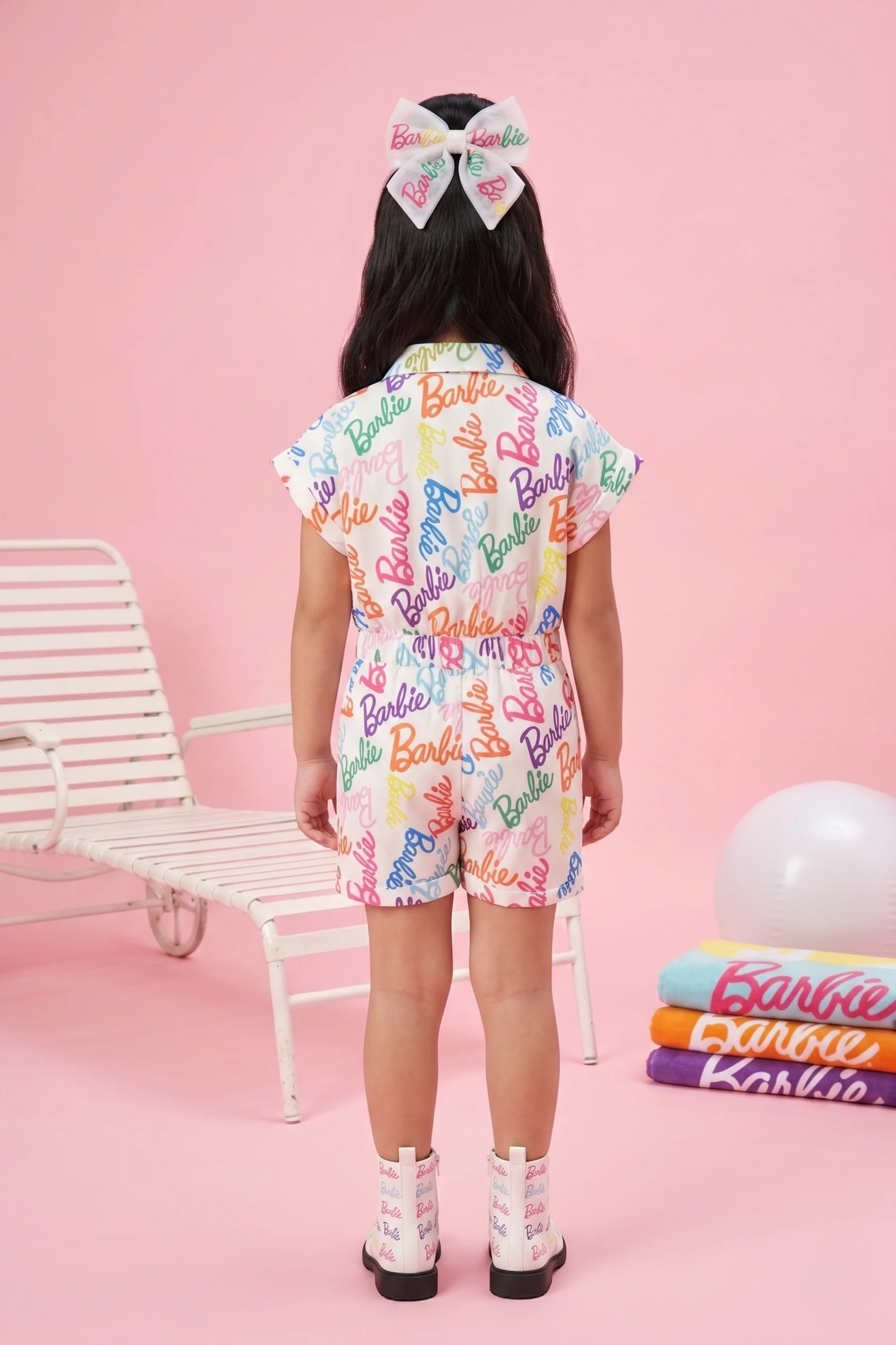 Barbie Multi-Colour Print Playsuit BAJP102 - Image 2