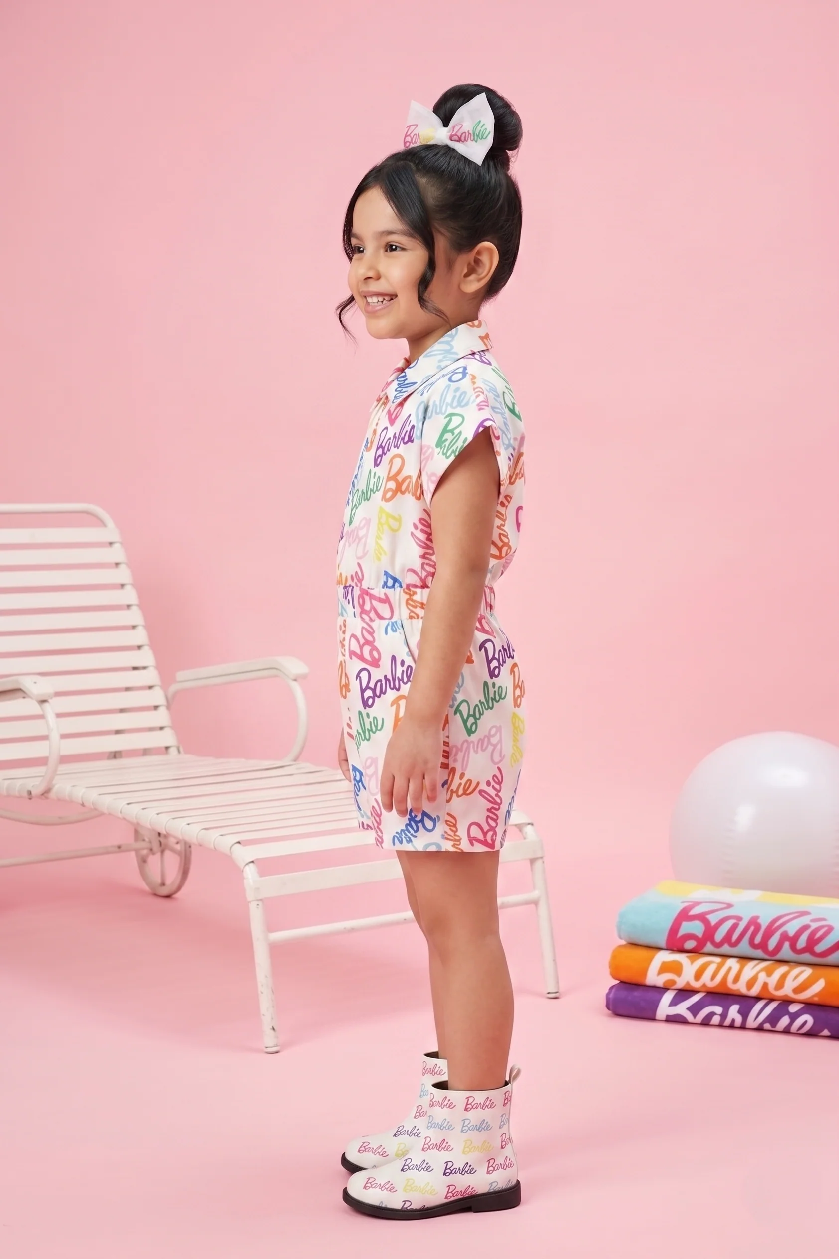 Barbie Multi-Colour Print Playsuit BAJP102 - Image 3