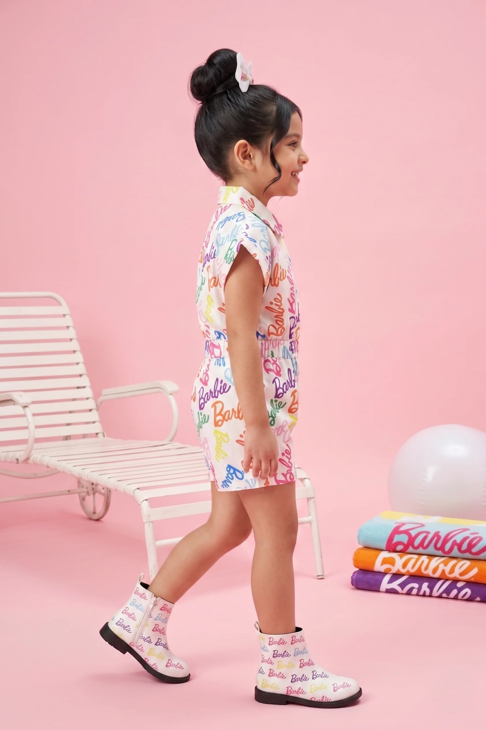 Barbie Multi-Colour Print Playsuit BAJP102 - Image 4