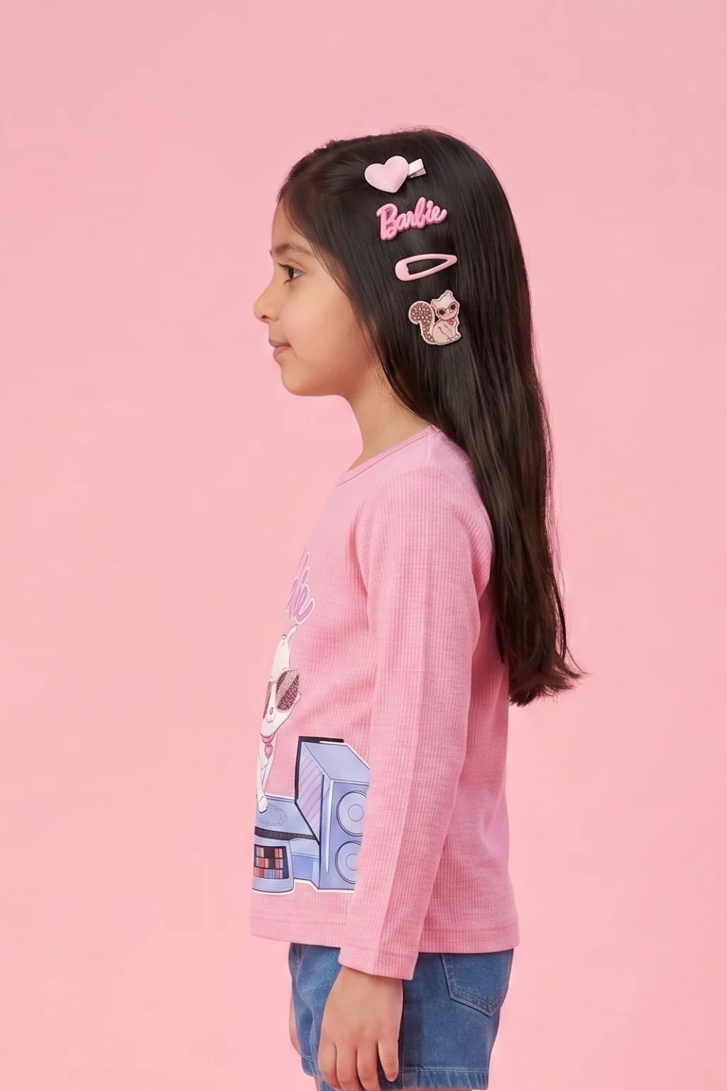 Barbie Pink Graphic T-Shirt BATP2162 - Image 4