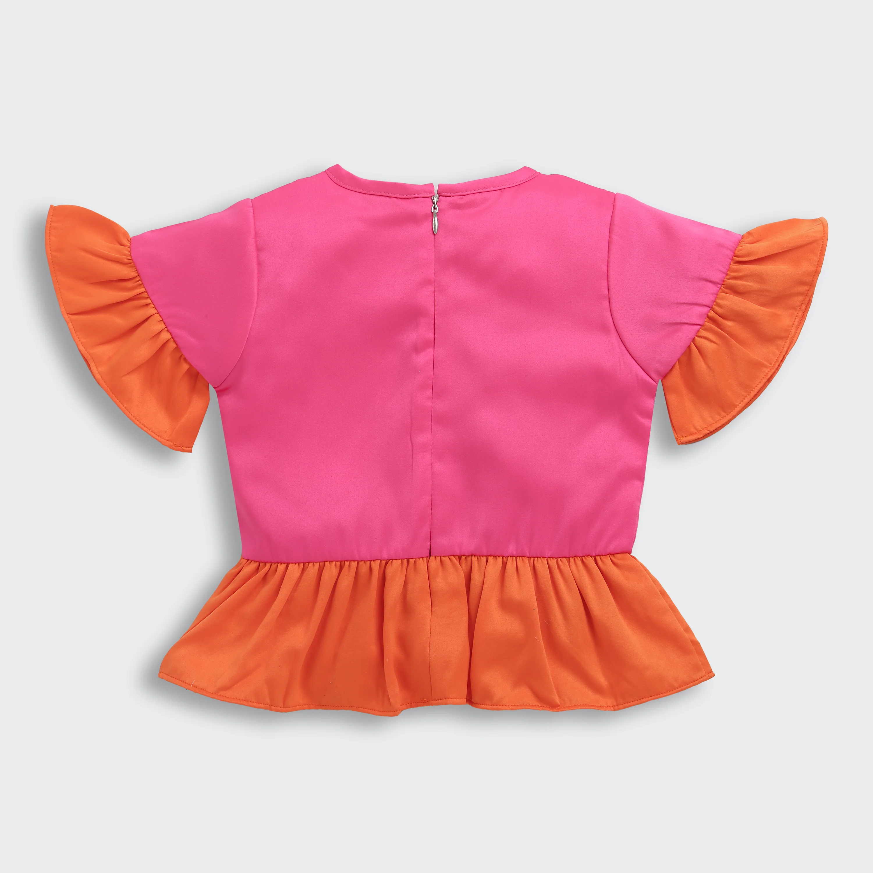 Barbie Pink-Orange Peplum Top BATP2016 - Image 6