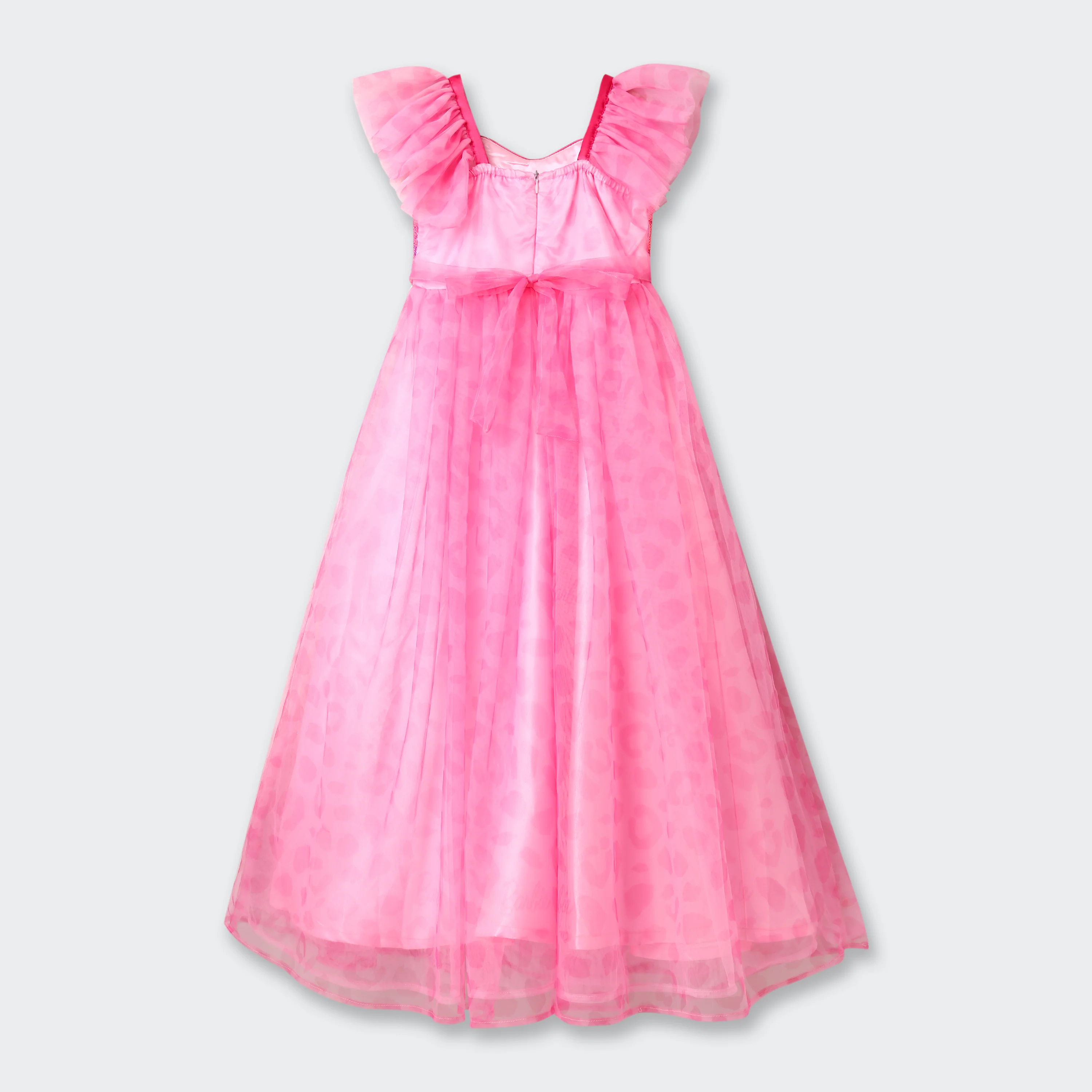 Barbie Pink Sequin Leopard Print Party Dress BAG401 - Image 3