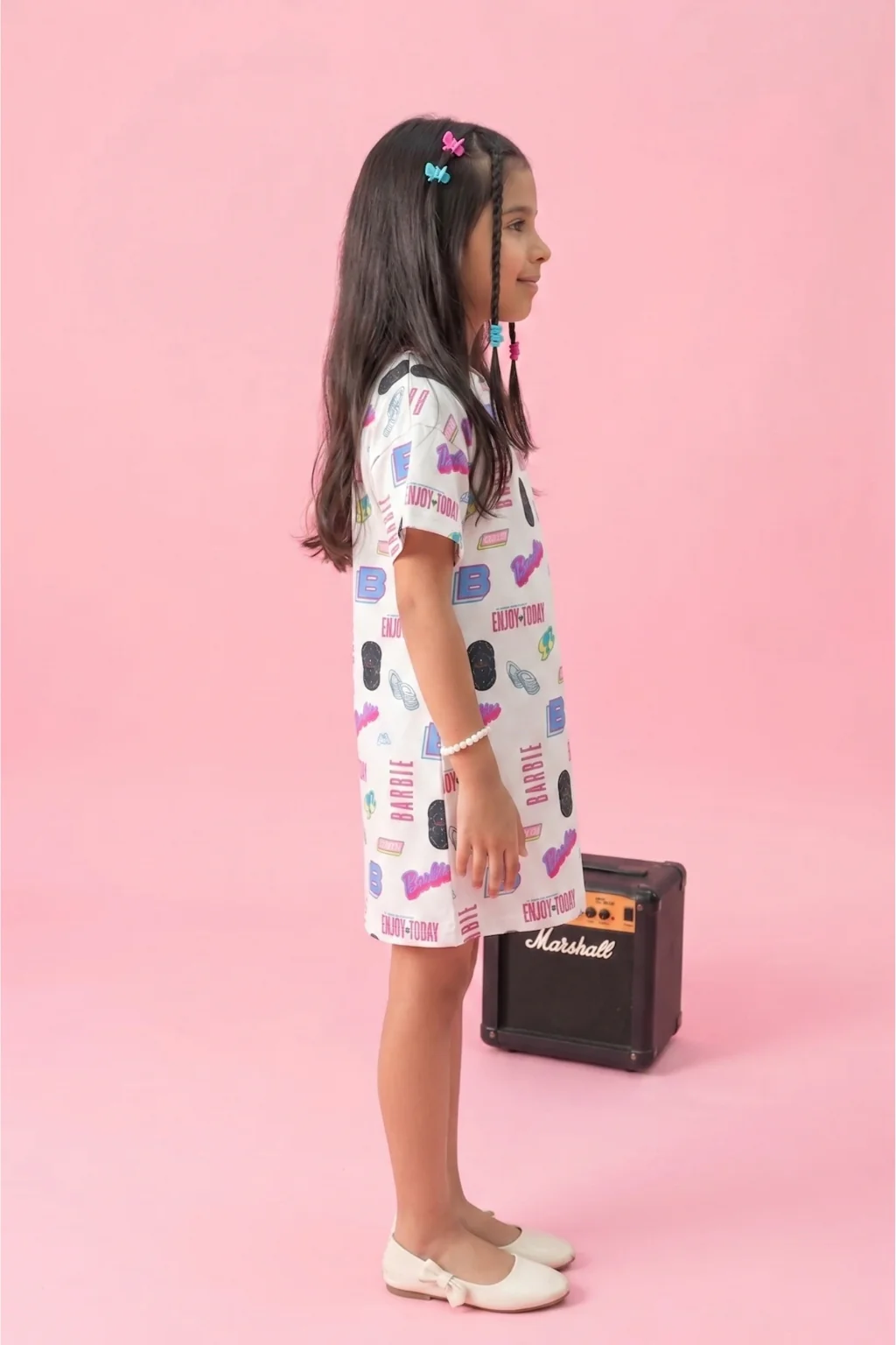 Barbie Printed Midi Dress BAM1108 - Image 4
