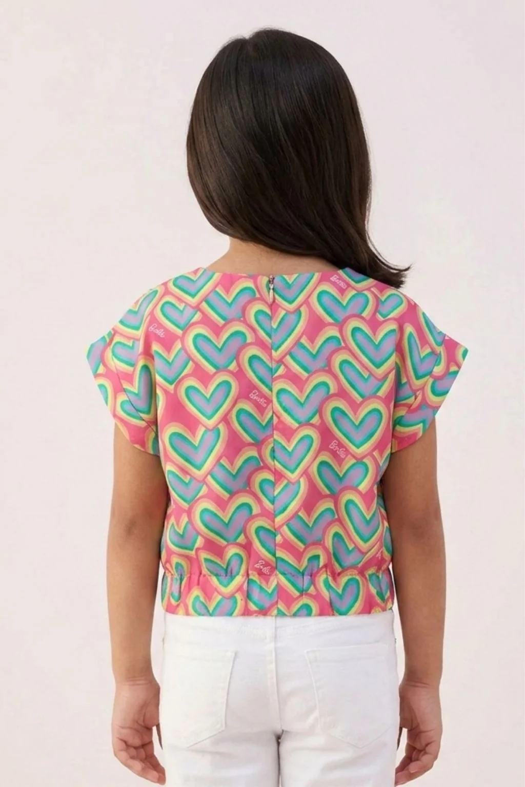 Barbie Rainbow Heart Print Top BATP2029 - Image 2
