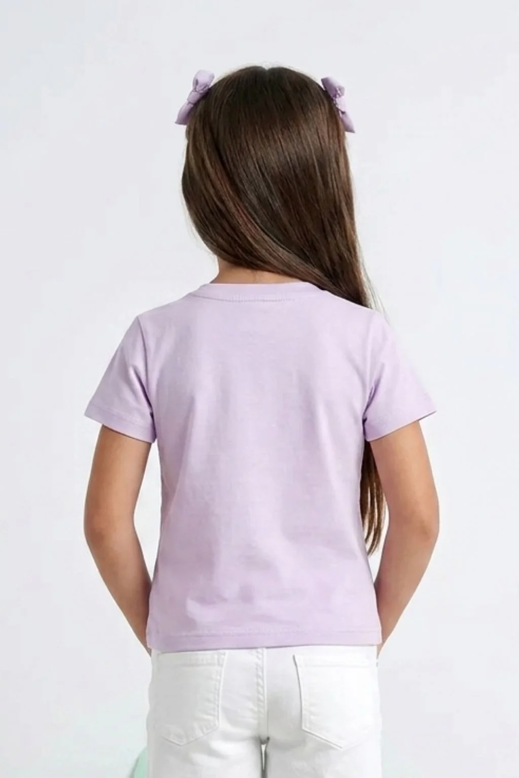 Barbie Relaxed Lilac Palm Print Tee BATP2125 - Image 2