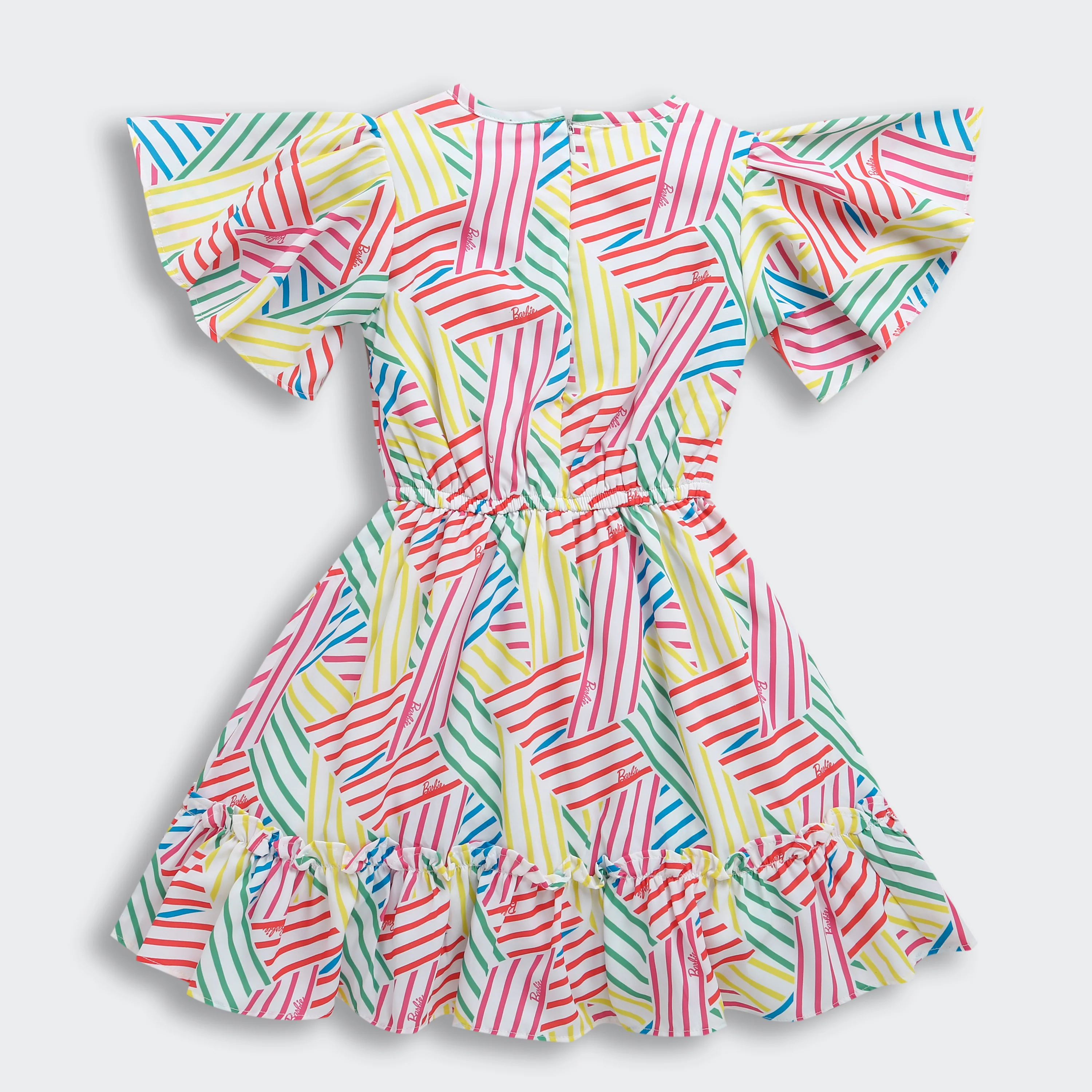 Barbie Round Neck 2-Layered Printed Midi BAM1121 - Image 6