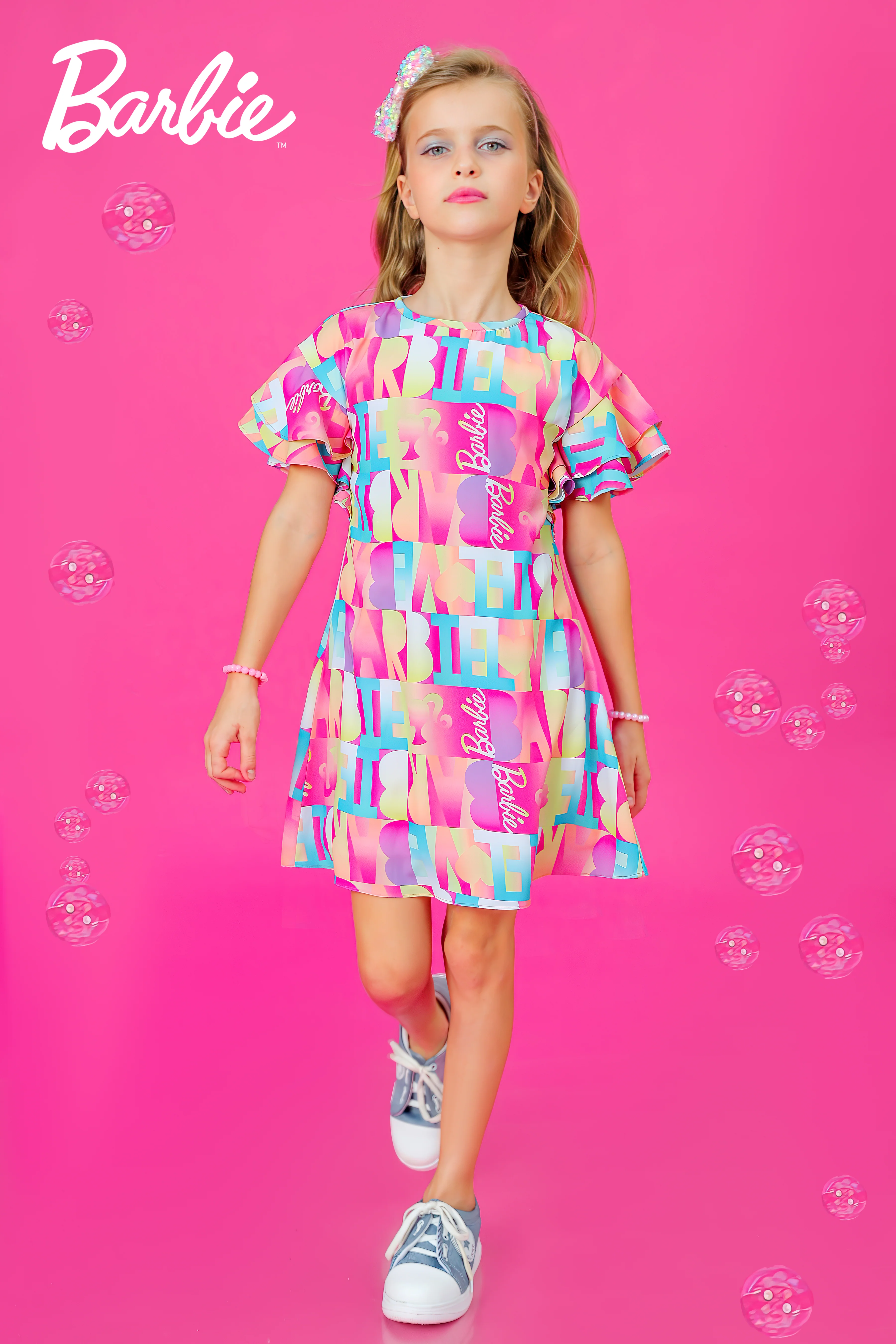 Barbie Round Neck Piped Midi BAM1131 - Image 2