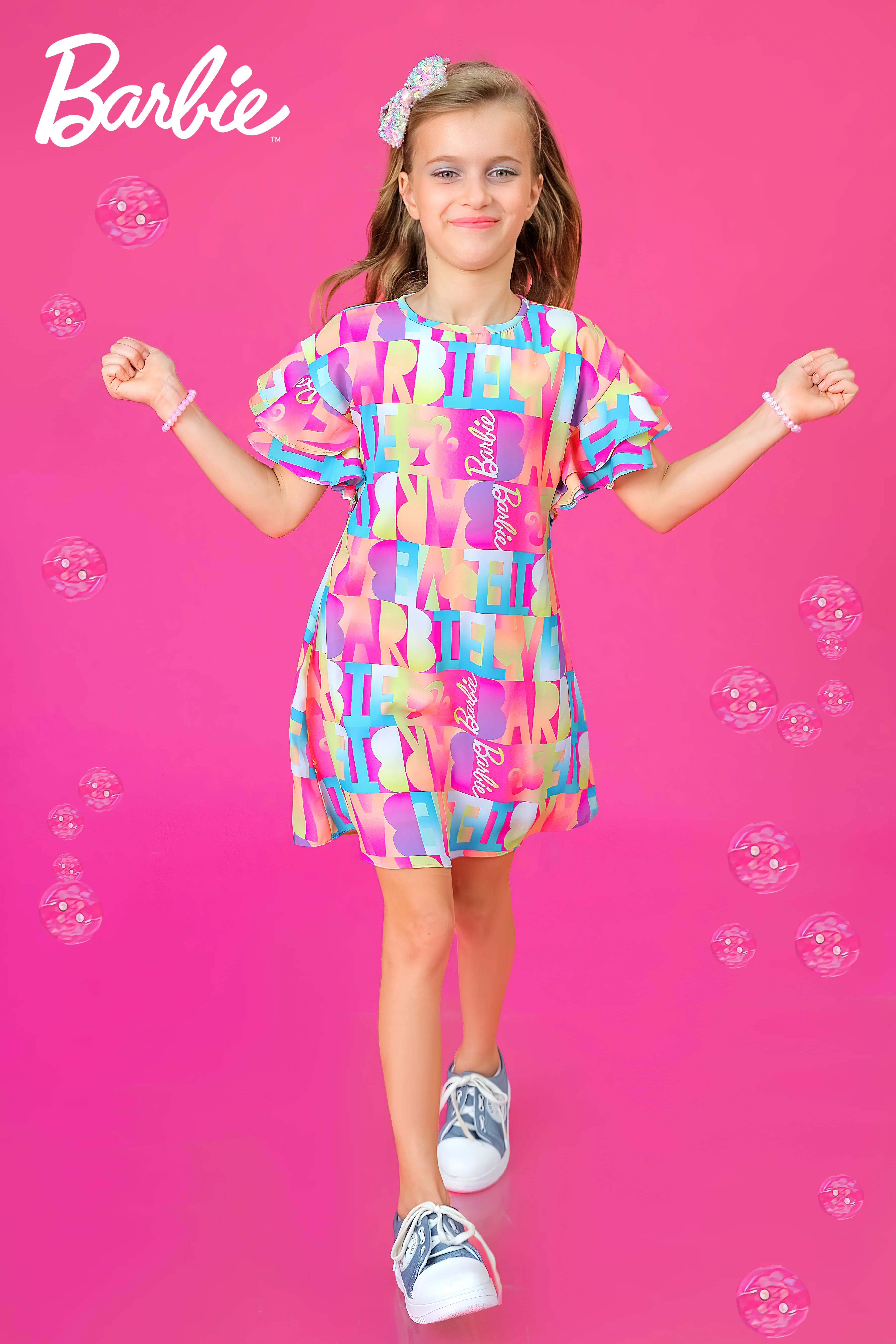 Barbie Round Neck Piped Midi BAM1131 - Image 3