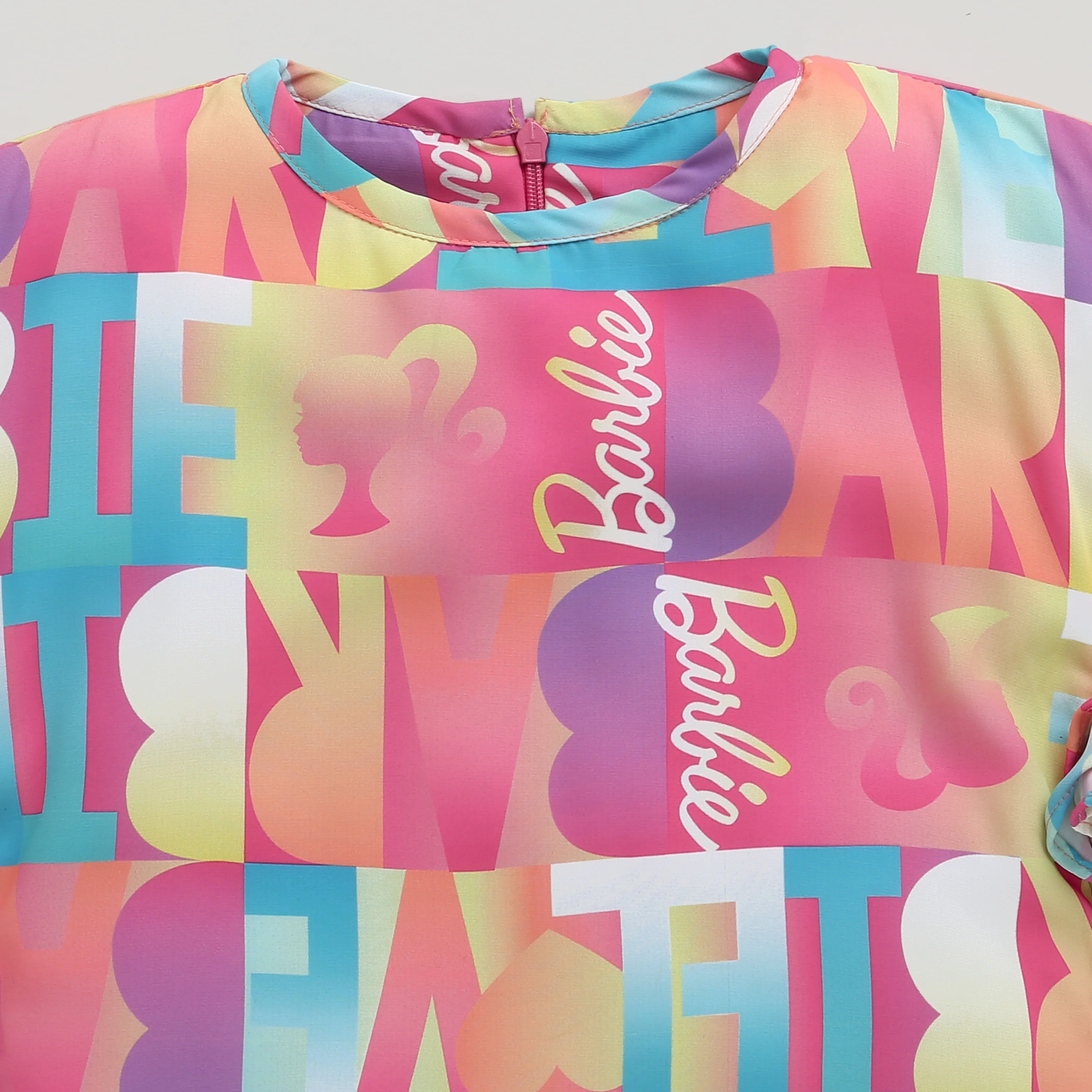 Barbie Round Neck Piped Midi BAM1131 - Image 7