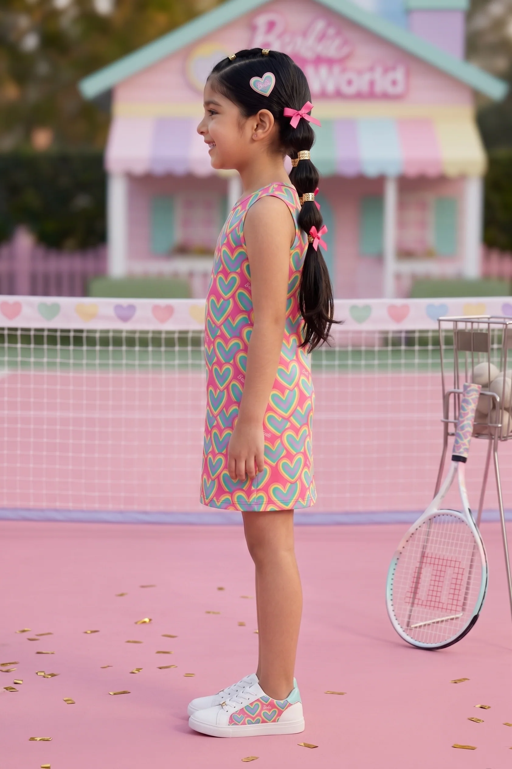 Barbie Round Neck Sleeveless Fitted Midi BAM1105 - Image 4